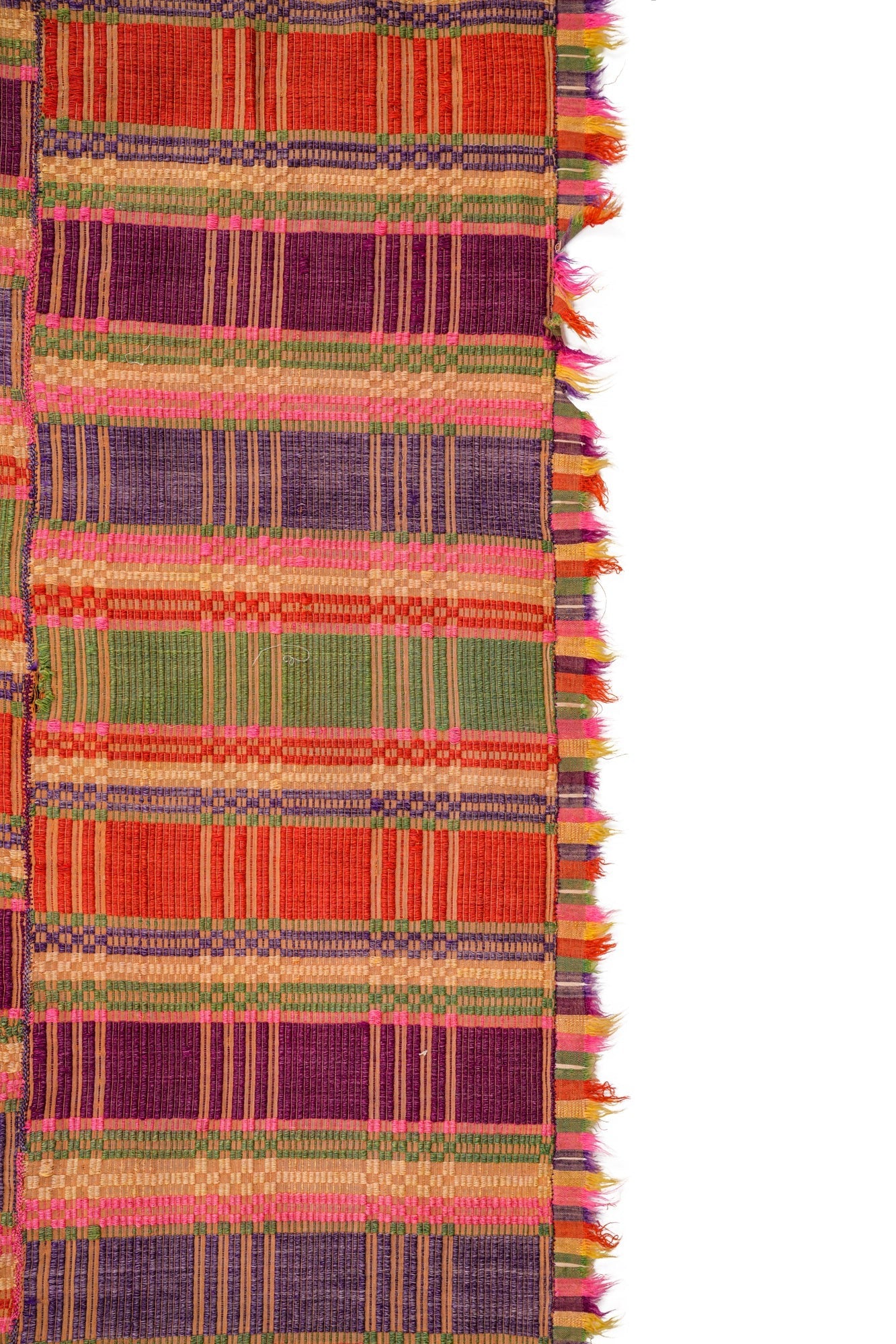 VINTAGE SCANDINAVIAN HAND LOOM TEXTILE 6'5" x 4'7"