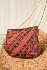 Antique Turkish Cecim Kilim Cushion 1'7" x 1'7"