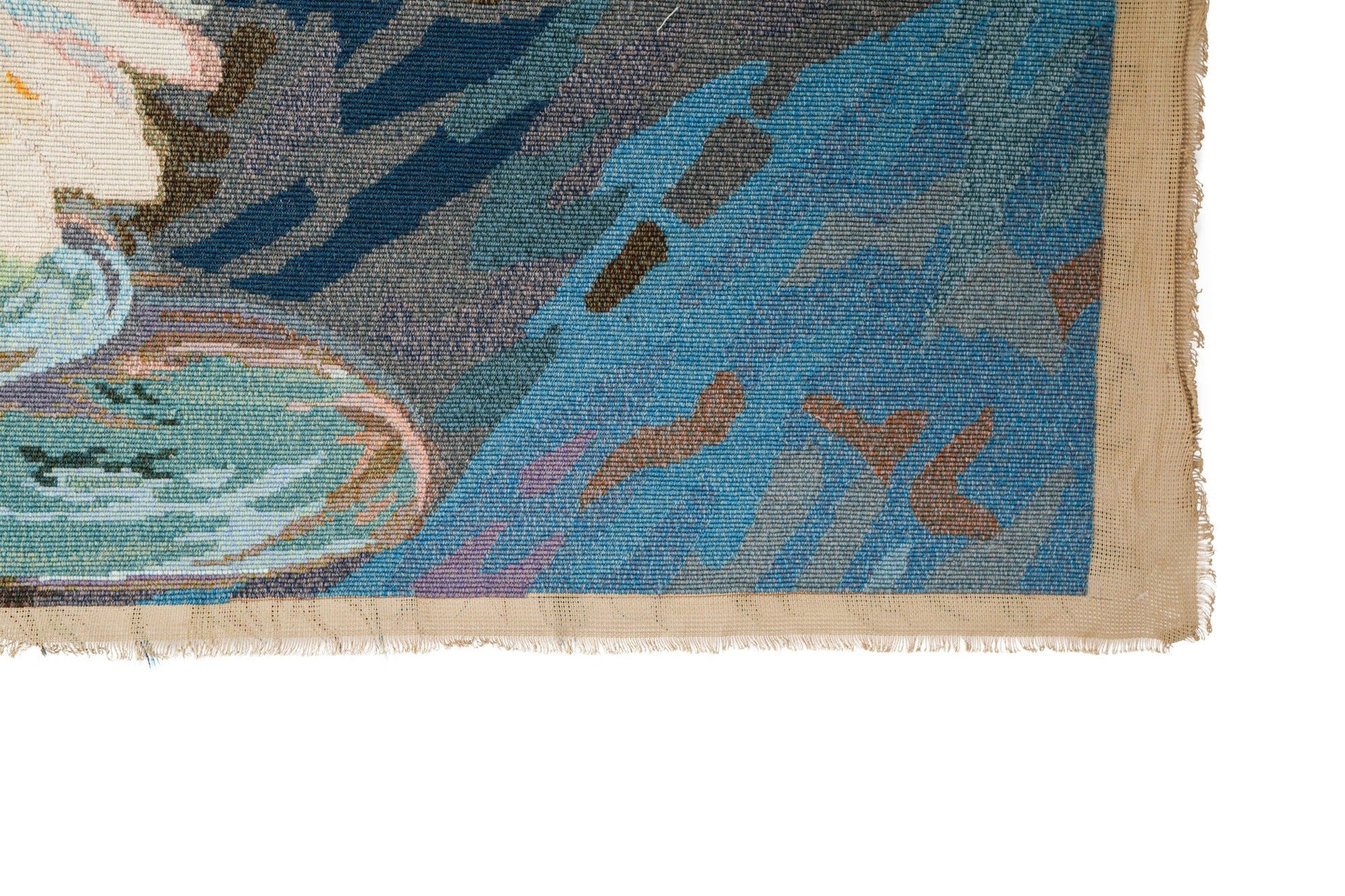 Vintage French Needle Point Tapestry 3'8" x 2'6"