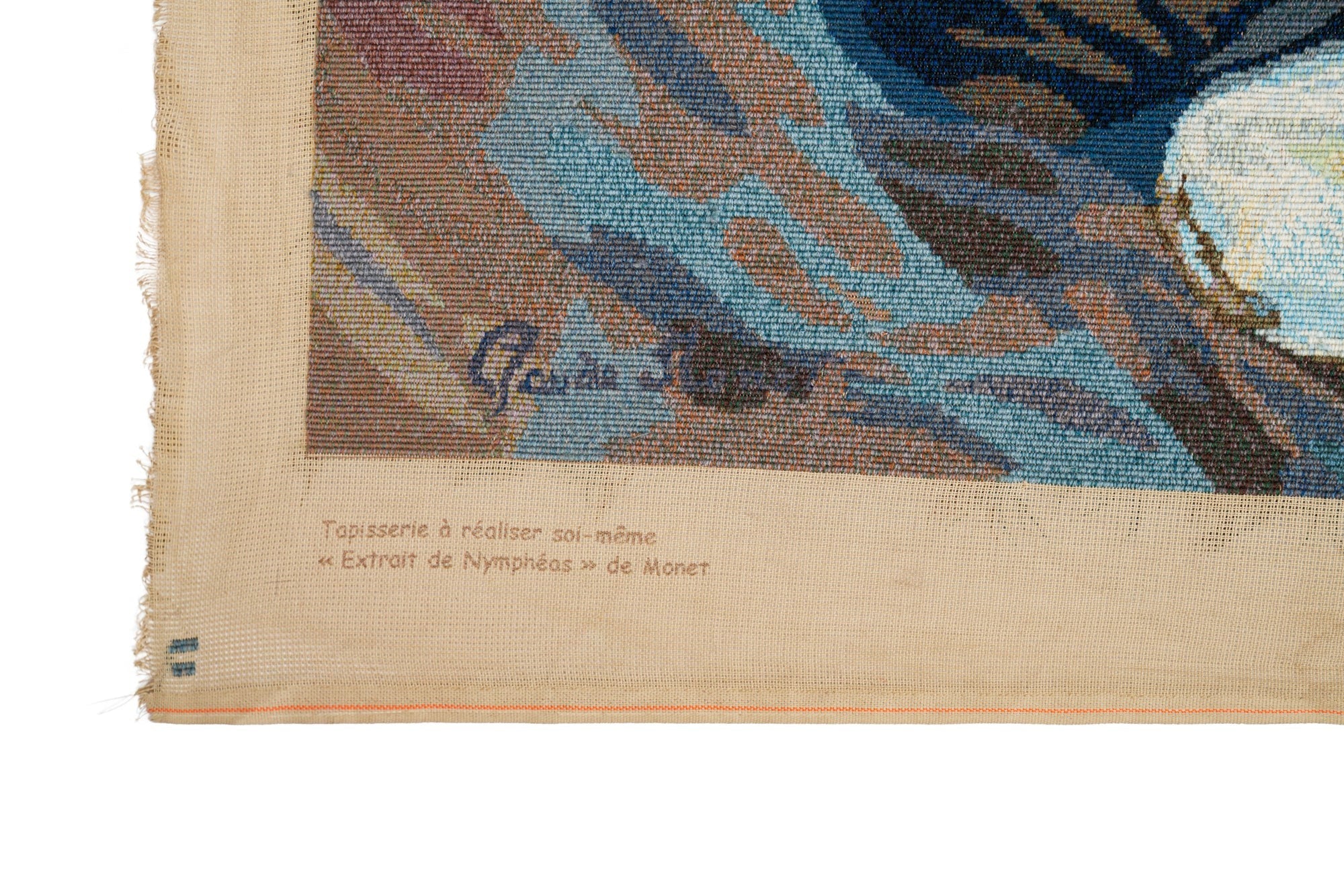 Vintage French Needle Point Tapestry 3'8" x 2'6"