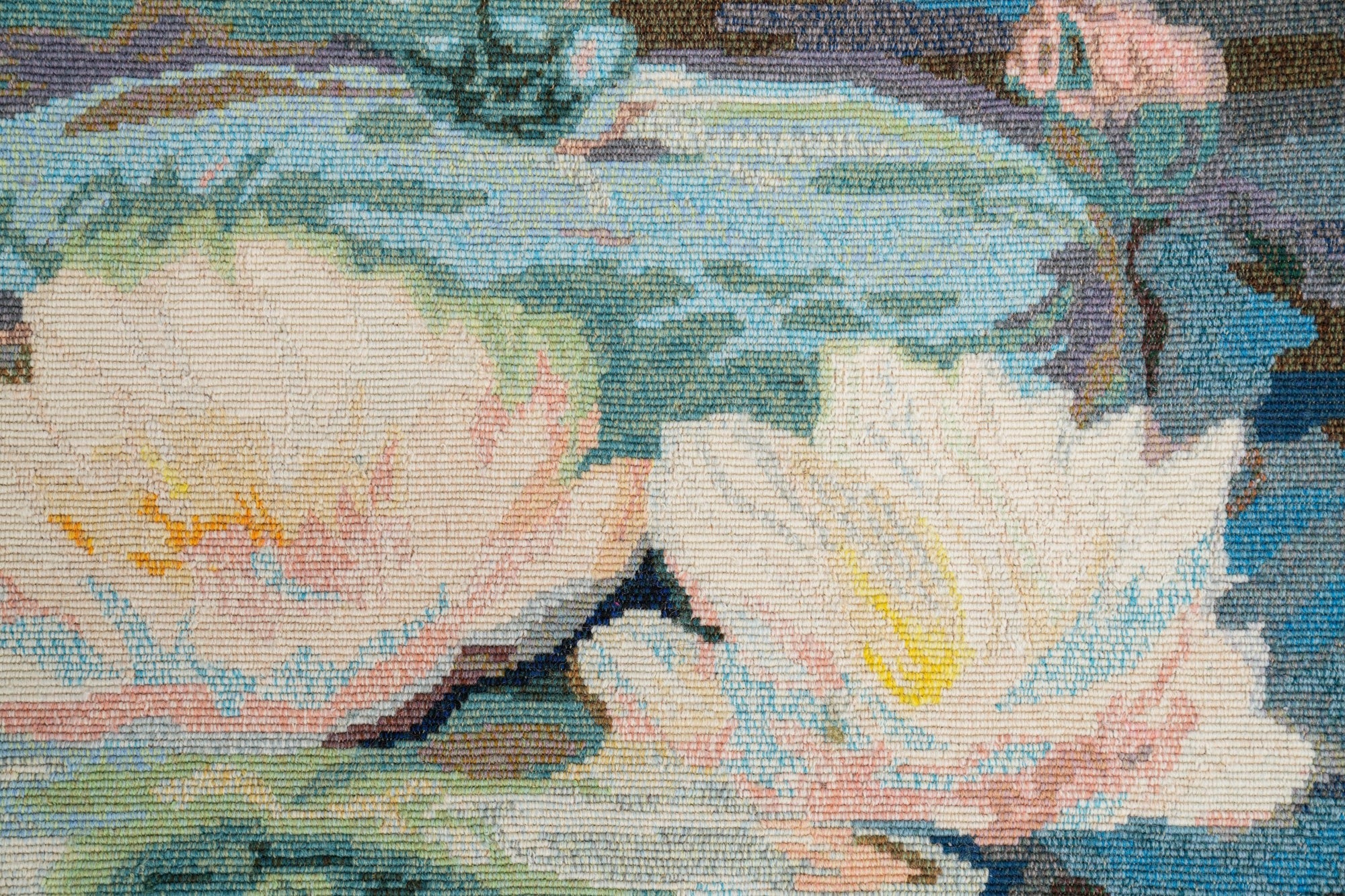 Vintage French Needle Point Tapestry 3'8" x 2'6"