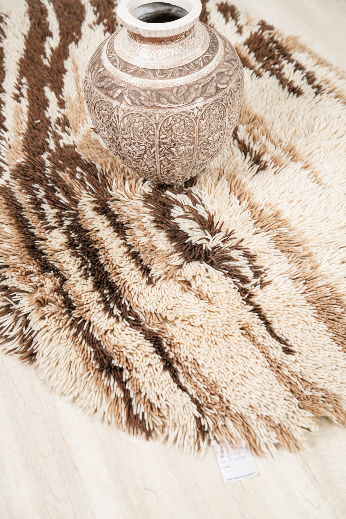 Vintage Scandinavian Rya Rug 5'4" x 3'6"