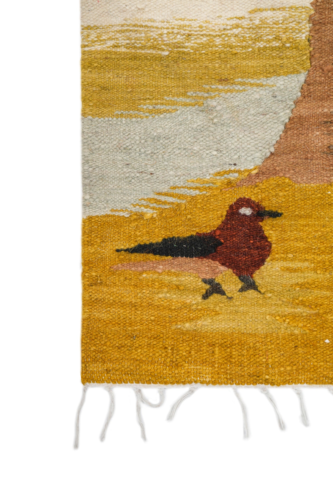 VINTAGE SWEDISH TAPESTRY KILIM 2'8" x 1'8"