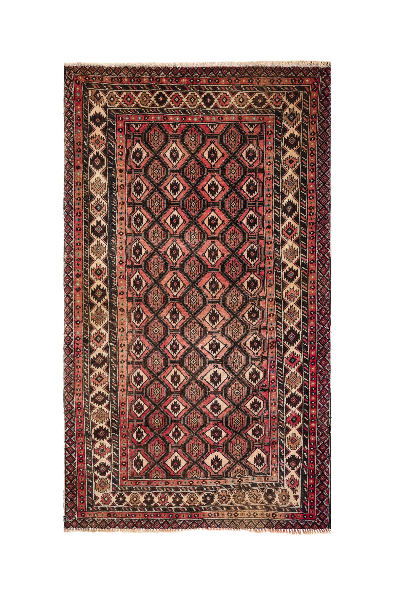 VINTAGE BALOCH TRIBAL RUG 6'5" x 3'10"