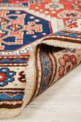 Antique Caucasian Kazak Rug 7'7" x 3'9"