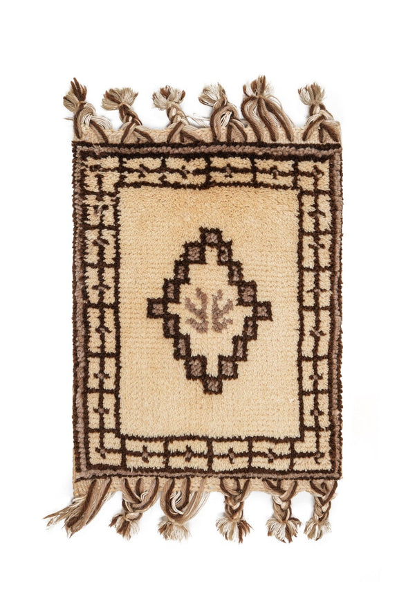 Vintage Moroccan Tribal Rug 1'9" x 1'4"