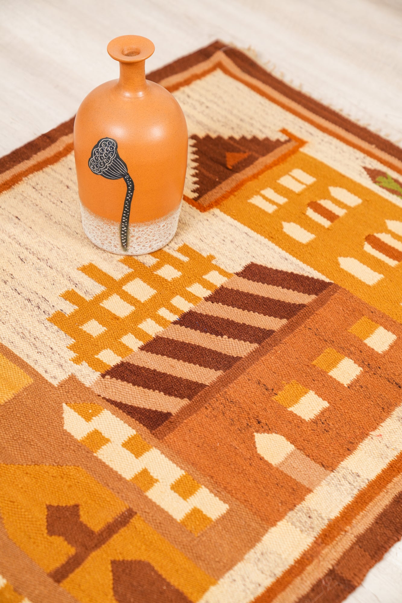 Vintage Polish Tapestry 5'4" x 2'7"