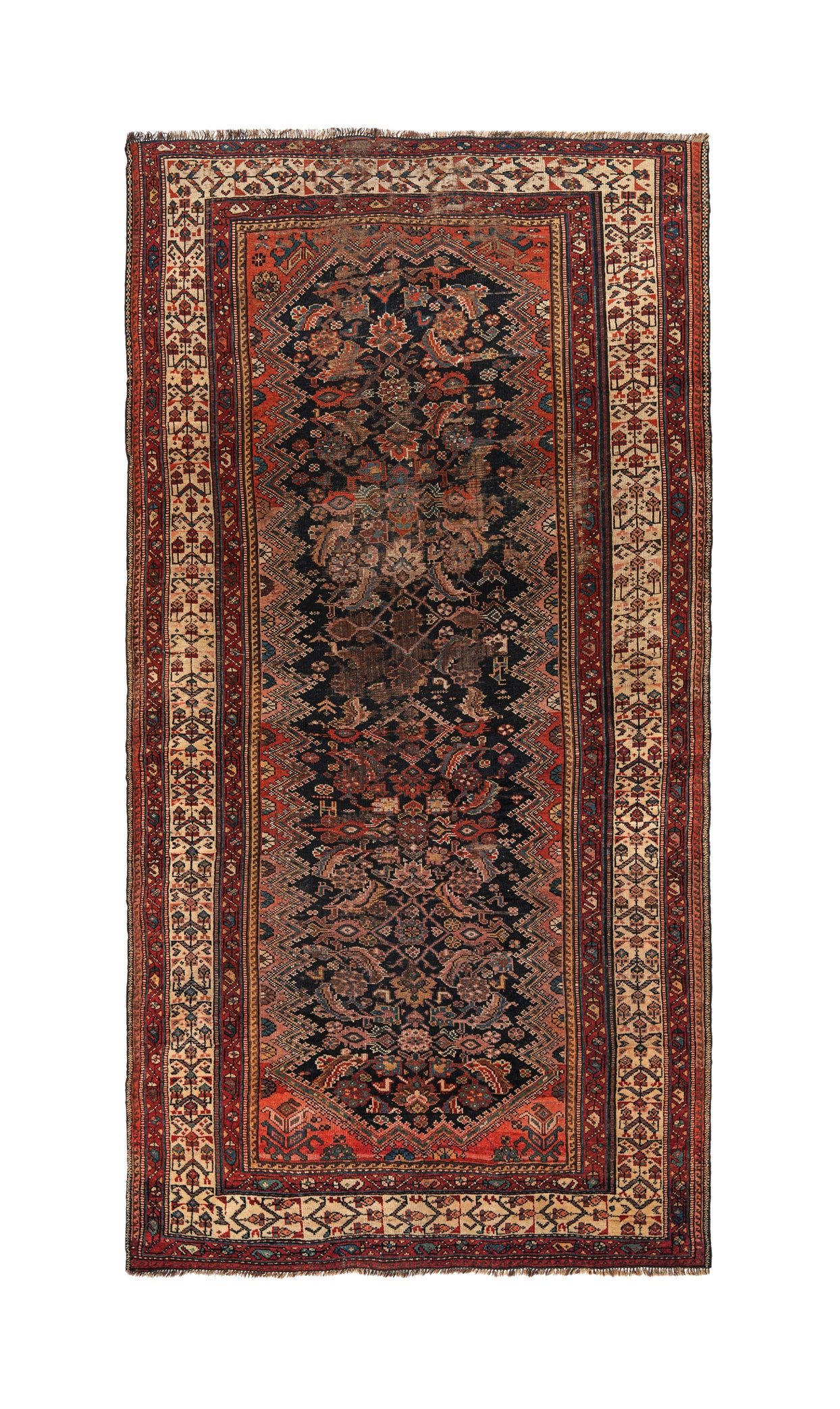 Antique Kurdish Rug 9'10" x 5'2"