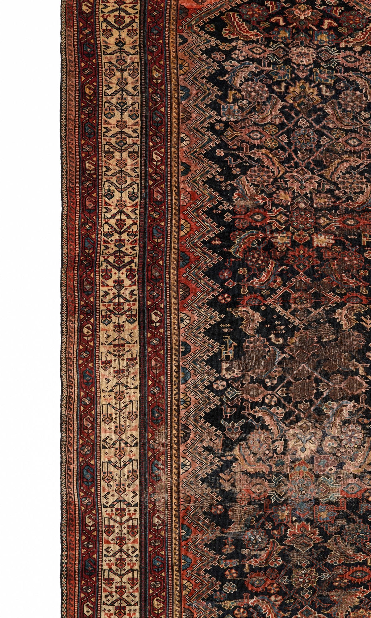Antique Kurdish Rug 9'10" x 5'2"