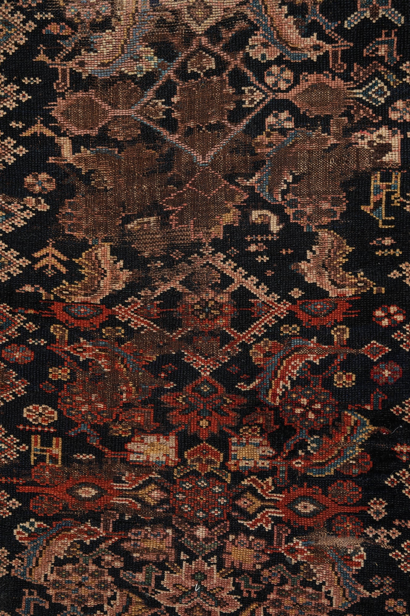 Antique Kurdish Rug 9'10" x 5'2"