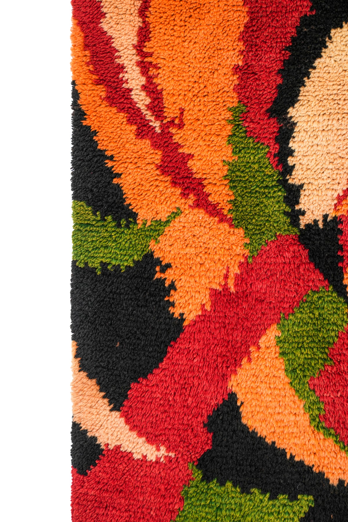 Vintage Scandinavian rya Rug 6'10" x 5'