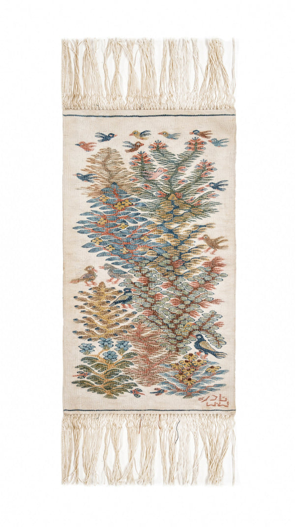 Vintage Egyptian Wissa Wassef Tapestry 1'6'' x 10''