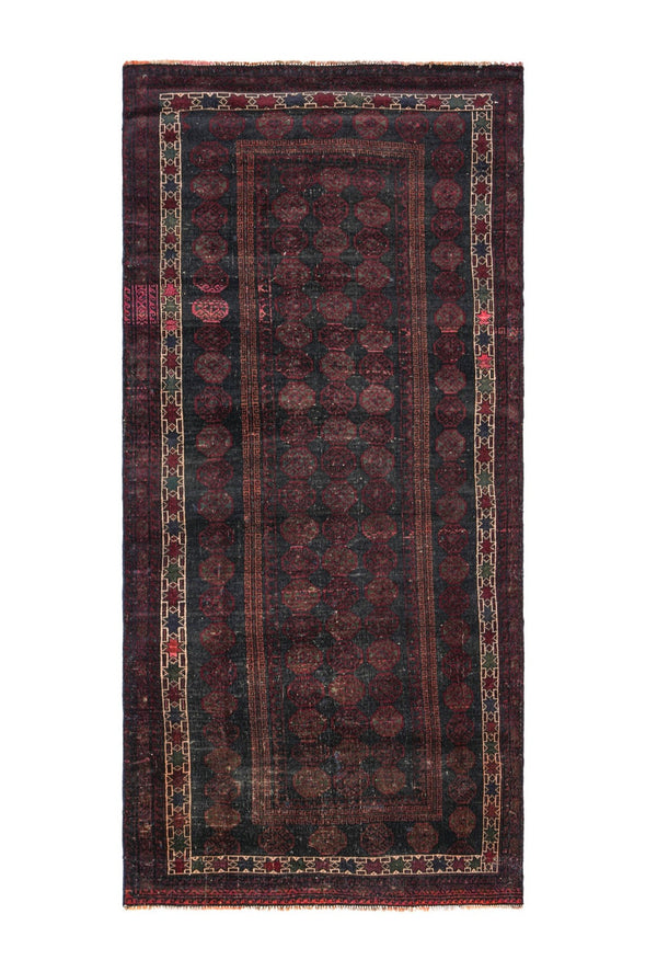 Vintage Baloch rug 9'5" x 4'6"
