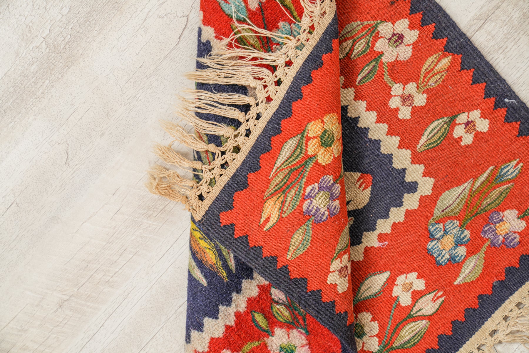 Antique Balkans Sarkoy Kilims 1'9" x 1'9" Each