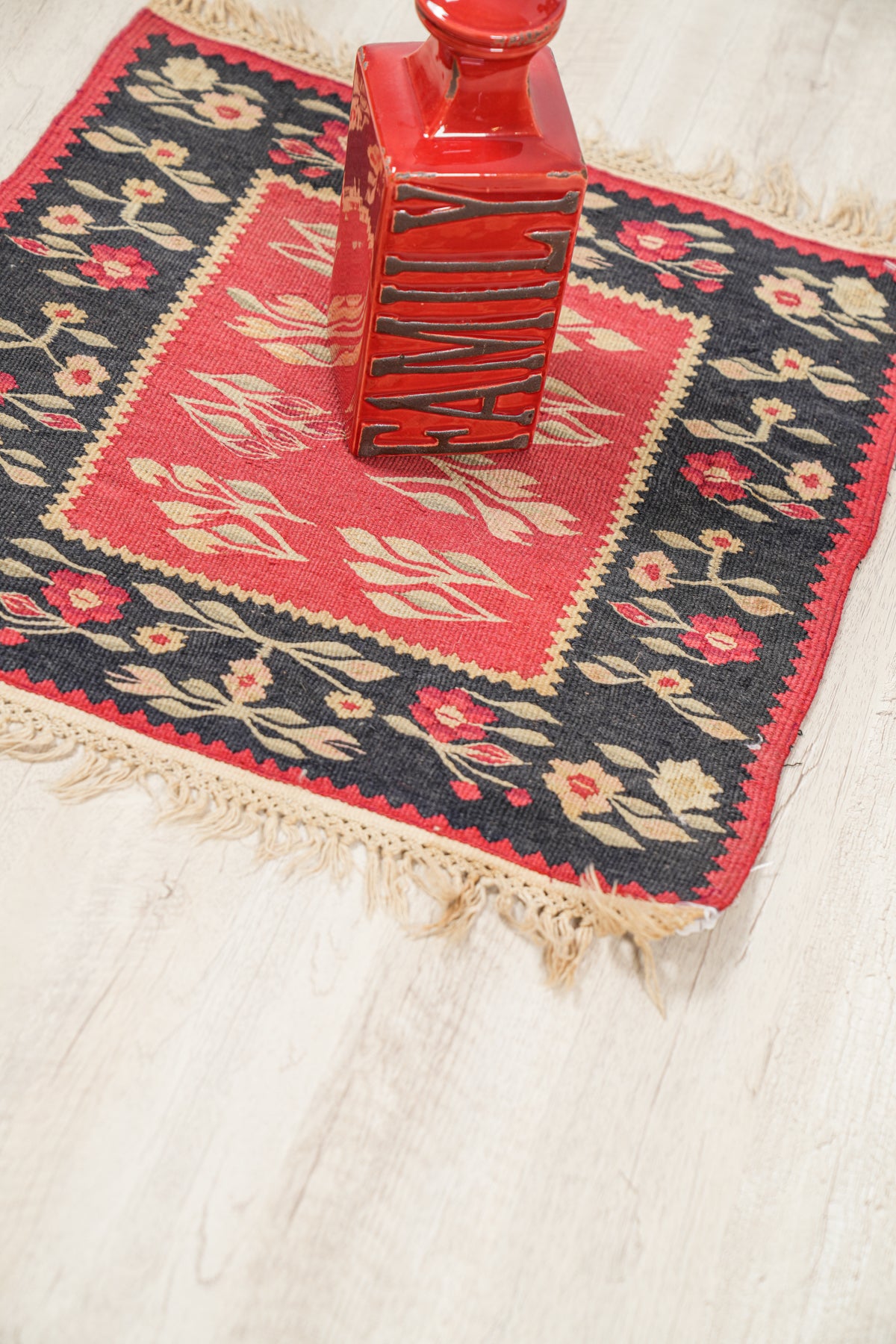 Antique Balkans Sarkoy Kilims 1'9" x 1'9" Each