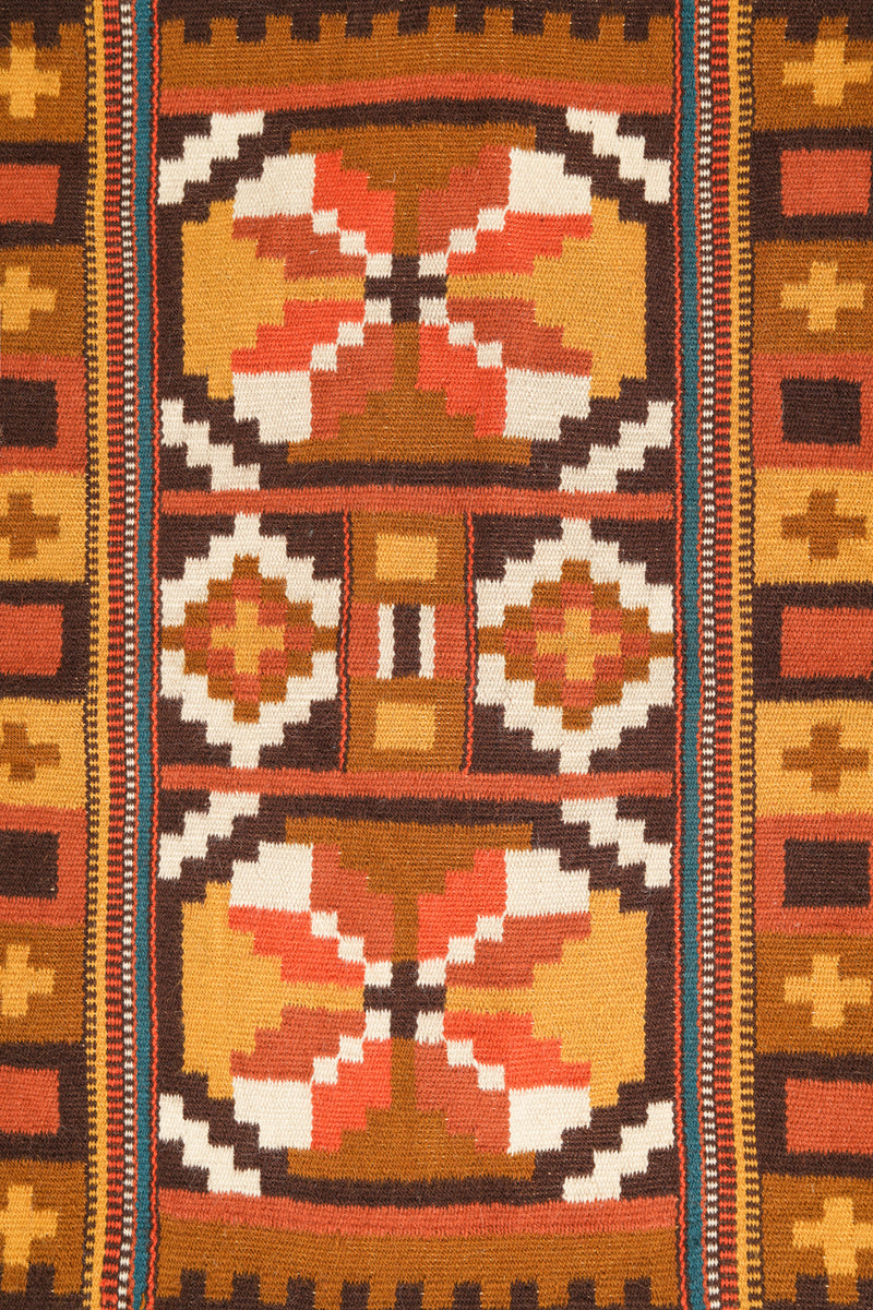 Vintage Scandinavian Textile 5'5" x 2'6"