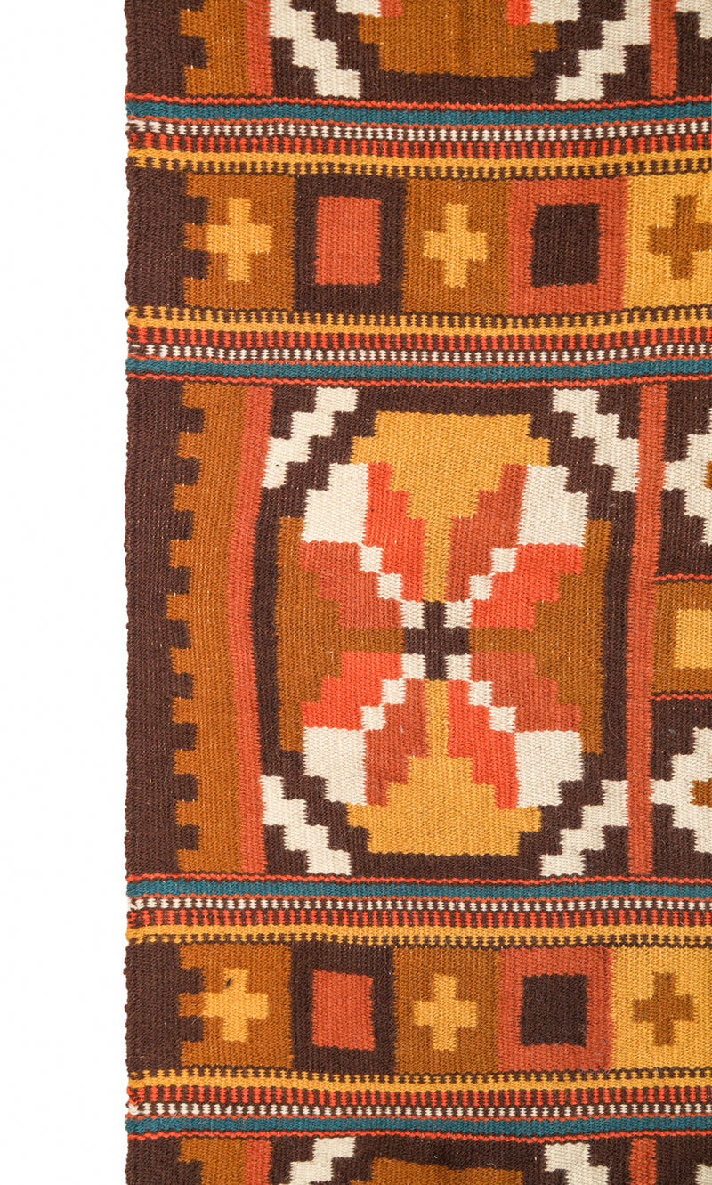 Vintage Scandinavian Textile 5'5" x 2'6"