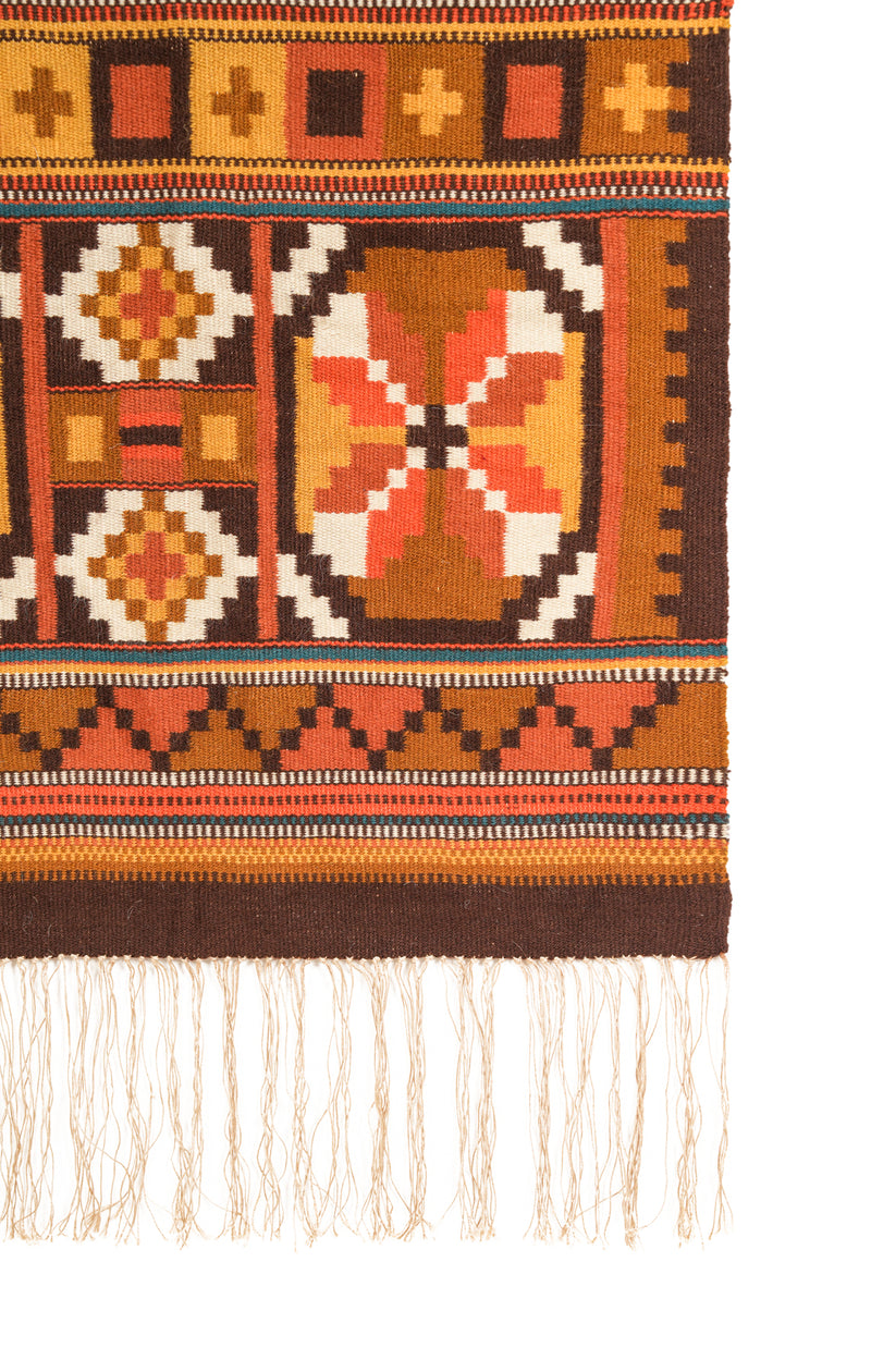 Vintage Scandinavian Textile 5'5" x 2'6"