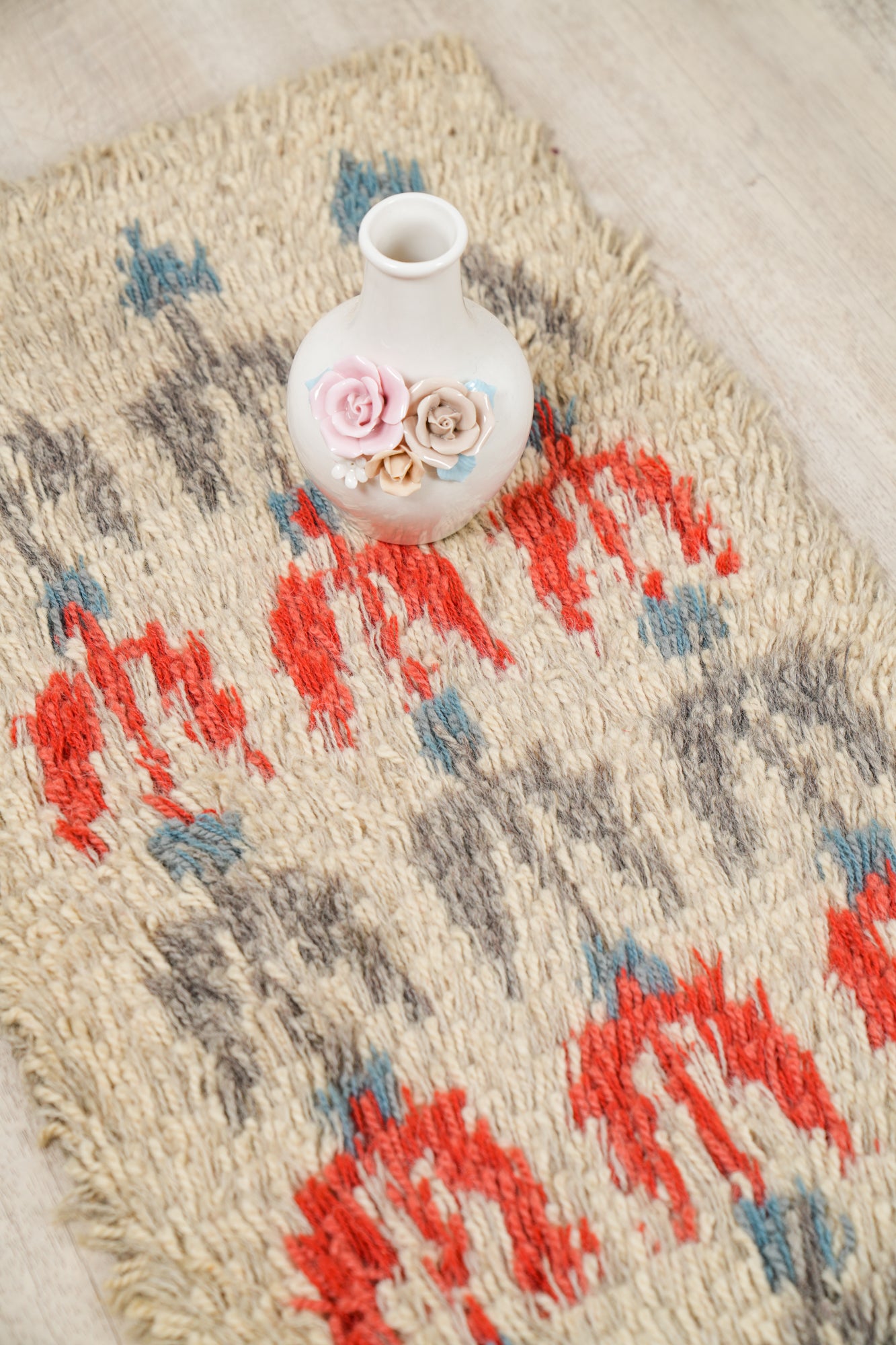 Vintage Scandinavian Rya Rug 2'7" x 1'3"