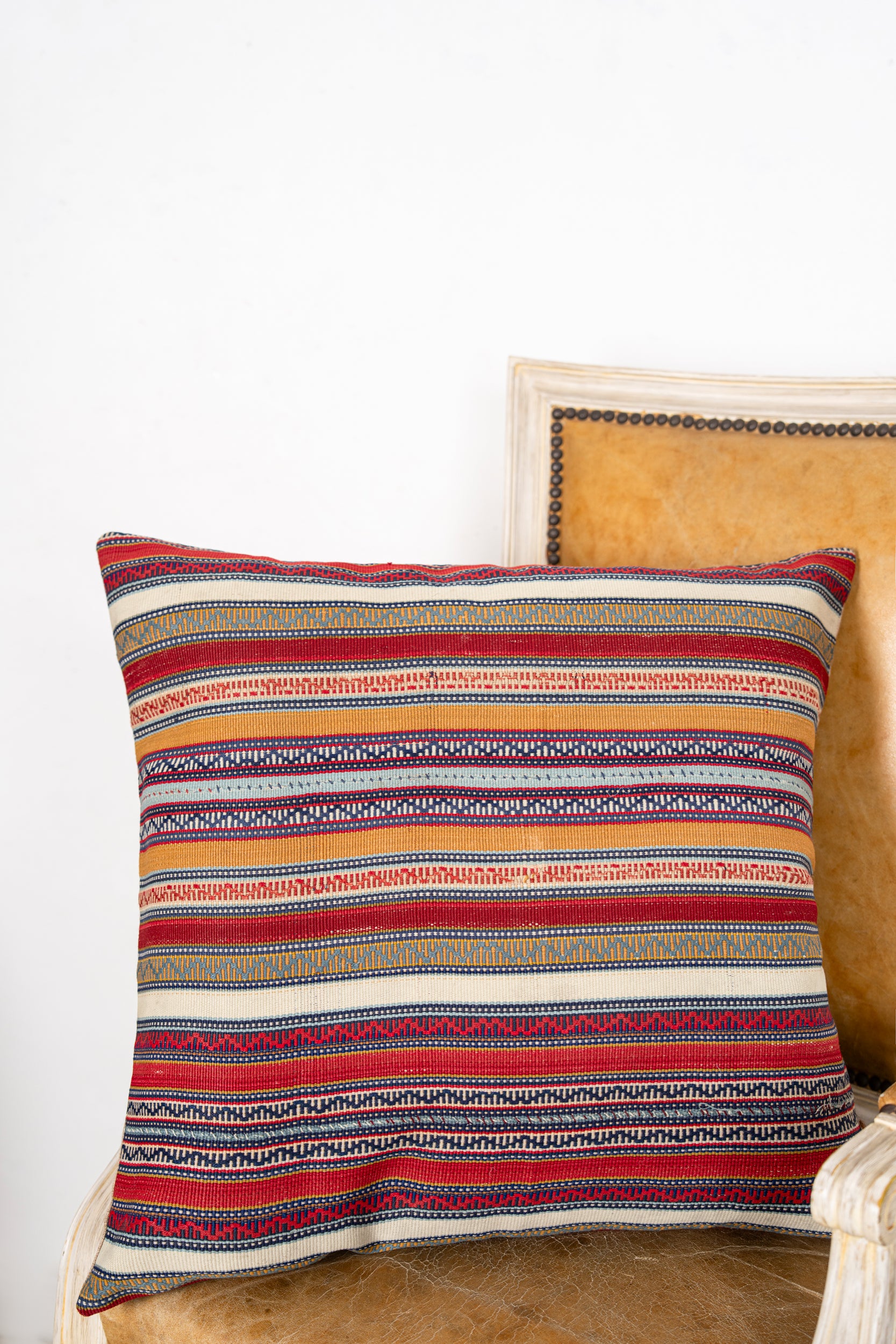 Vintage Caucasian Jajim Cushion 2' x 2'