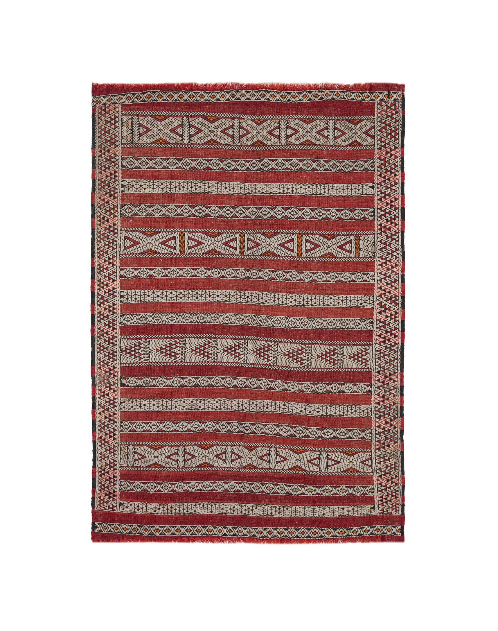 Vintage Moroccan Zemour Kilim 4'4" x 3'
