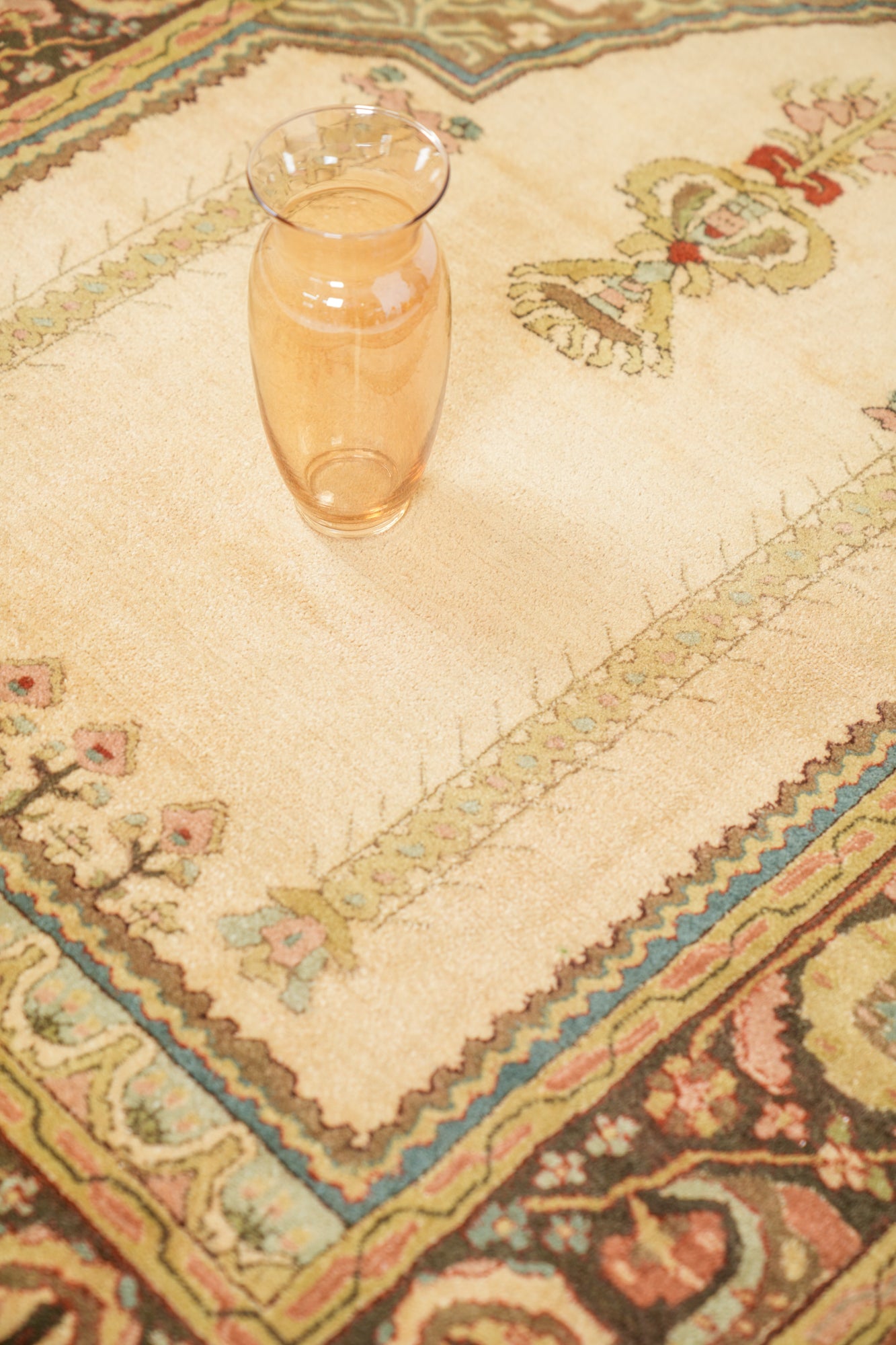 Vintage German Loom Hook Prayer Rug 6' x 4'3"
