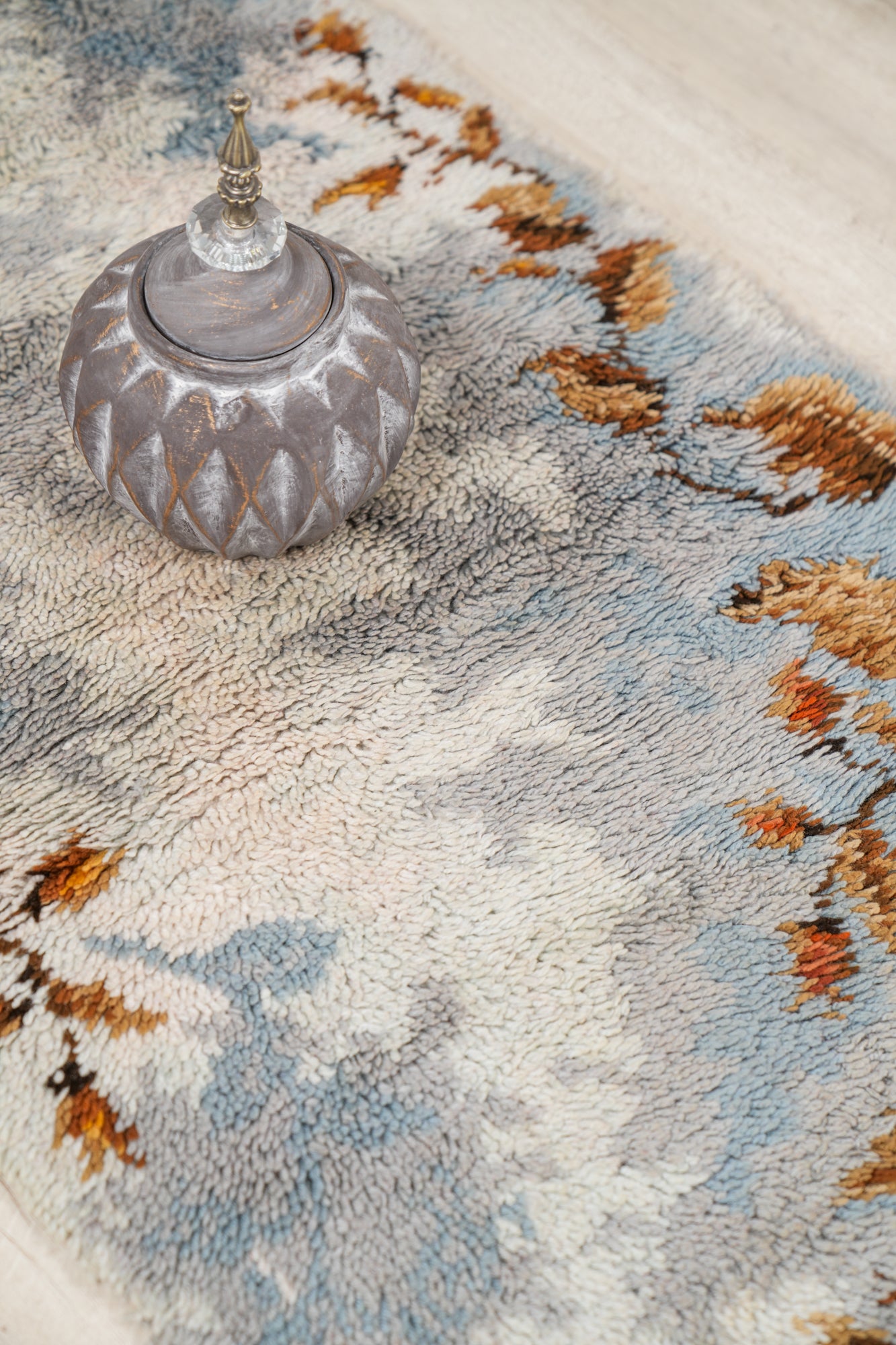 Vintage Scandinavian Rug 4'4" x 2'4"