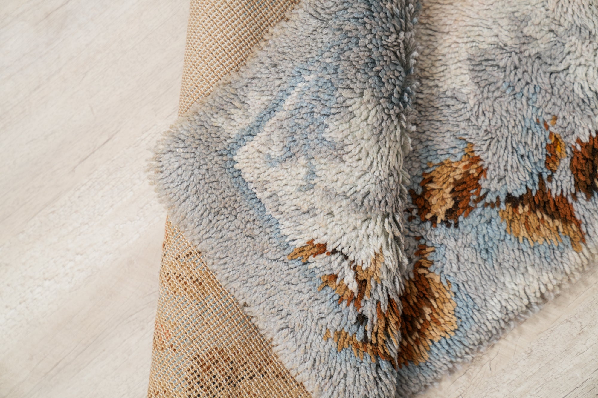 Vintage Scandinavian Rug 4'4" x 2'4"