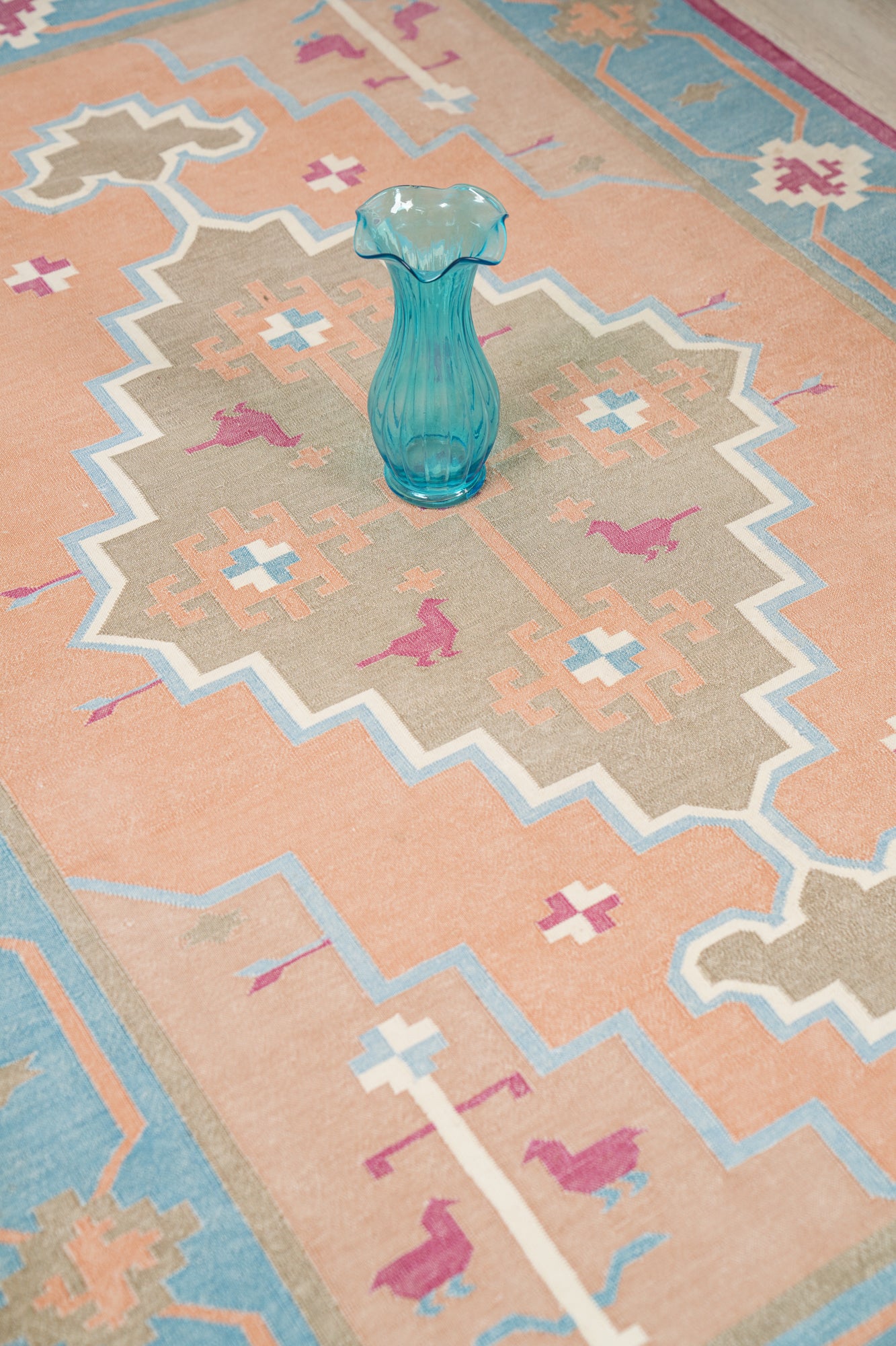 Vintage Indian Dhurrie Kilim 6'3" x 4'4"