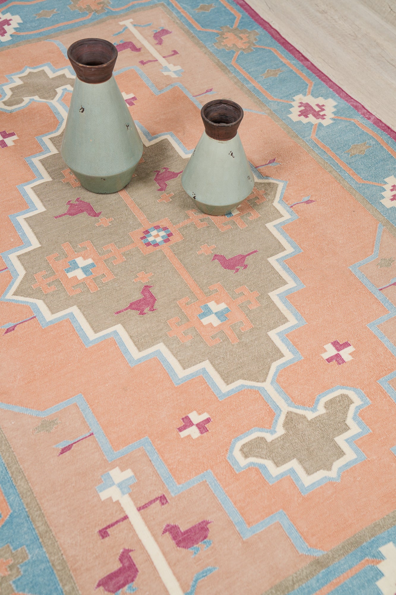 Vintage Indian Dhurrie Kilim 6'3" x 4'4"