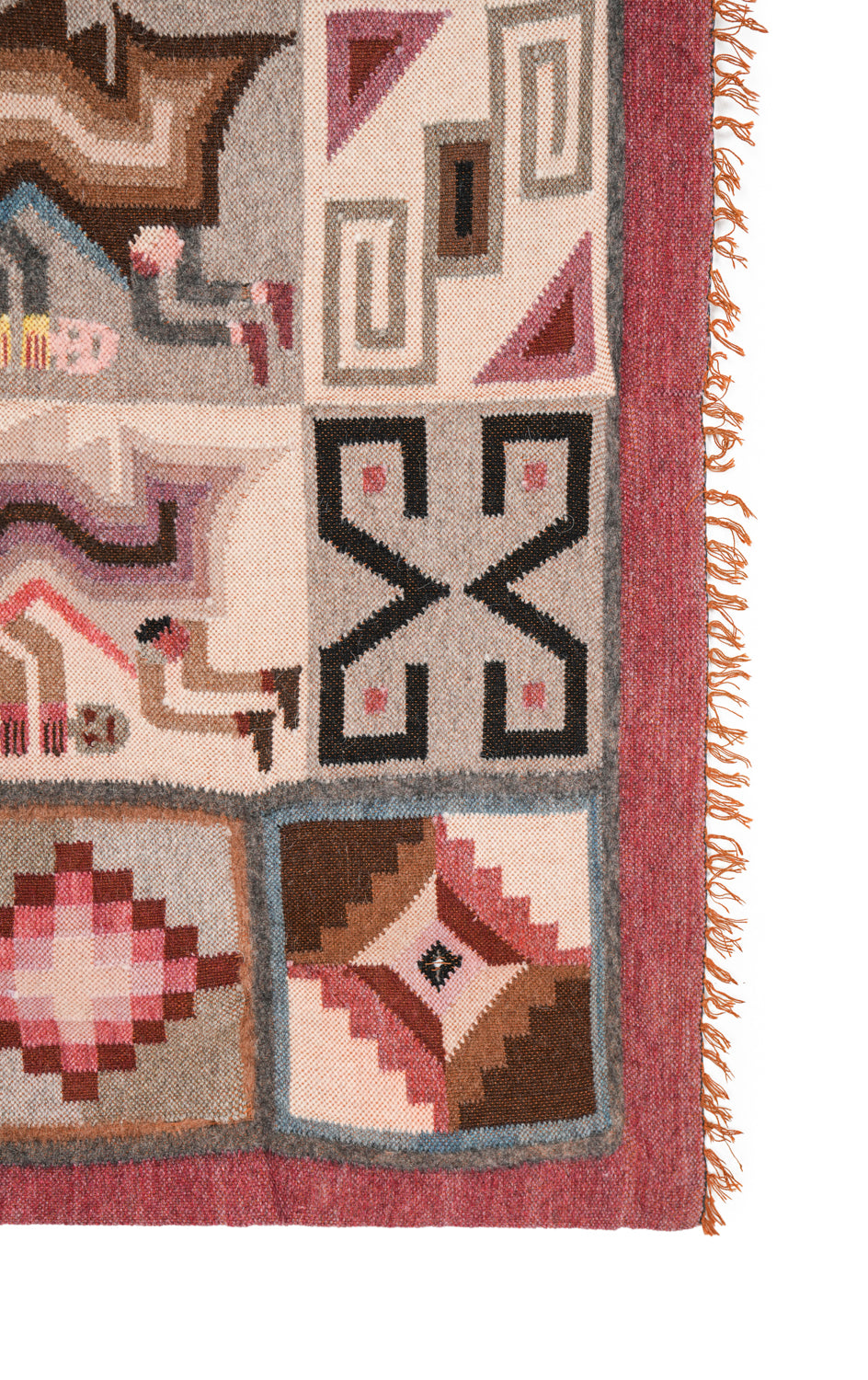 Vintage Peruvian Kilim 4'5" x 3'7"