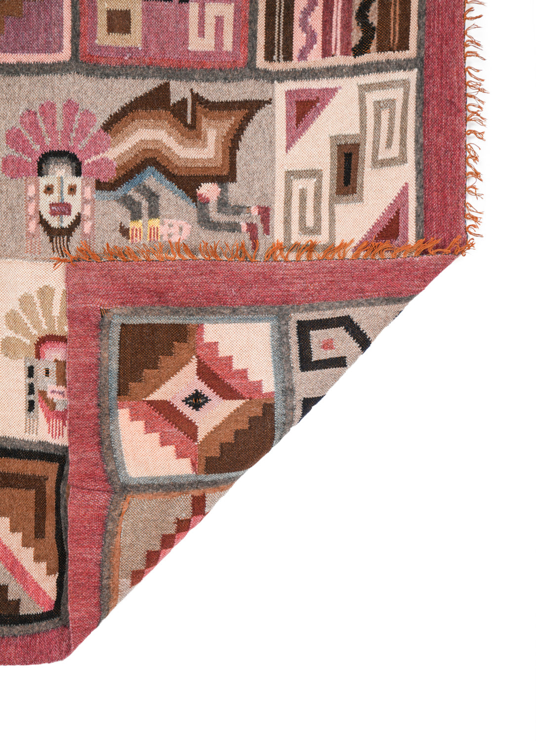 Vintage Peruvian Kilim 4'5" x 3'7"