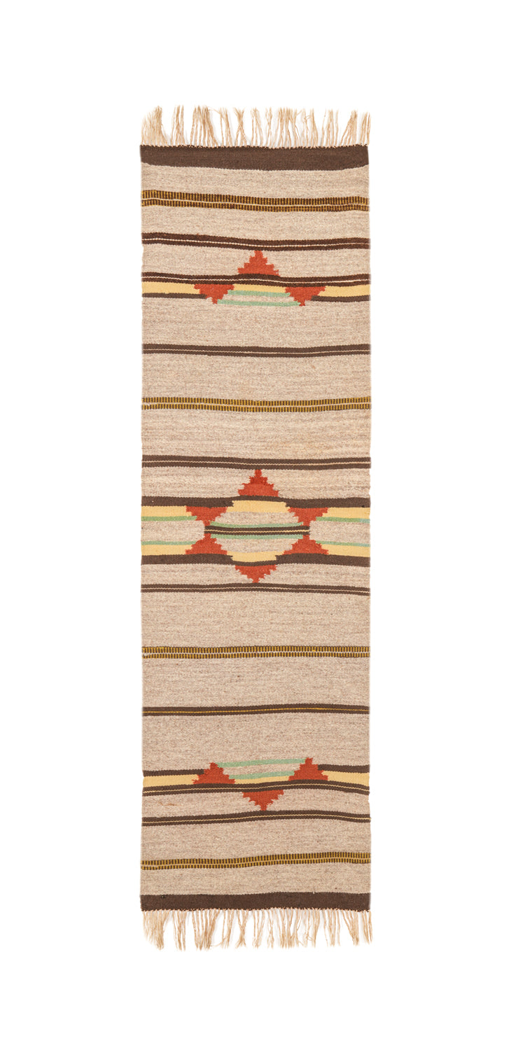 Vintage Scandinavian Table Runner Textile 4'8" x 1'5"