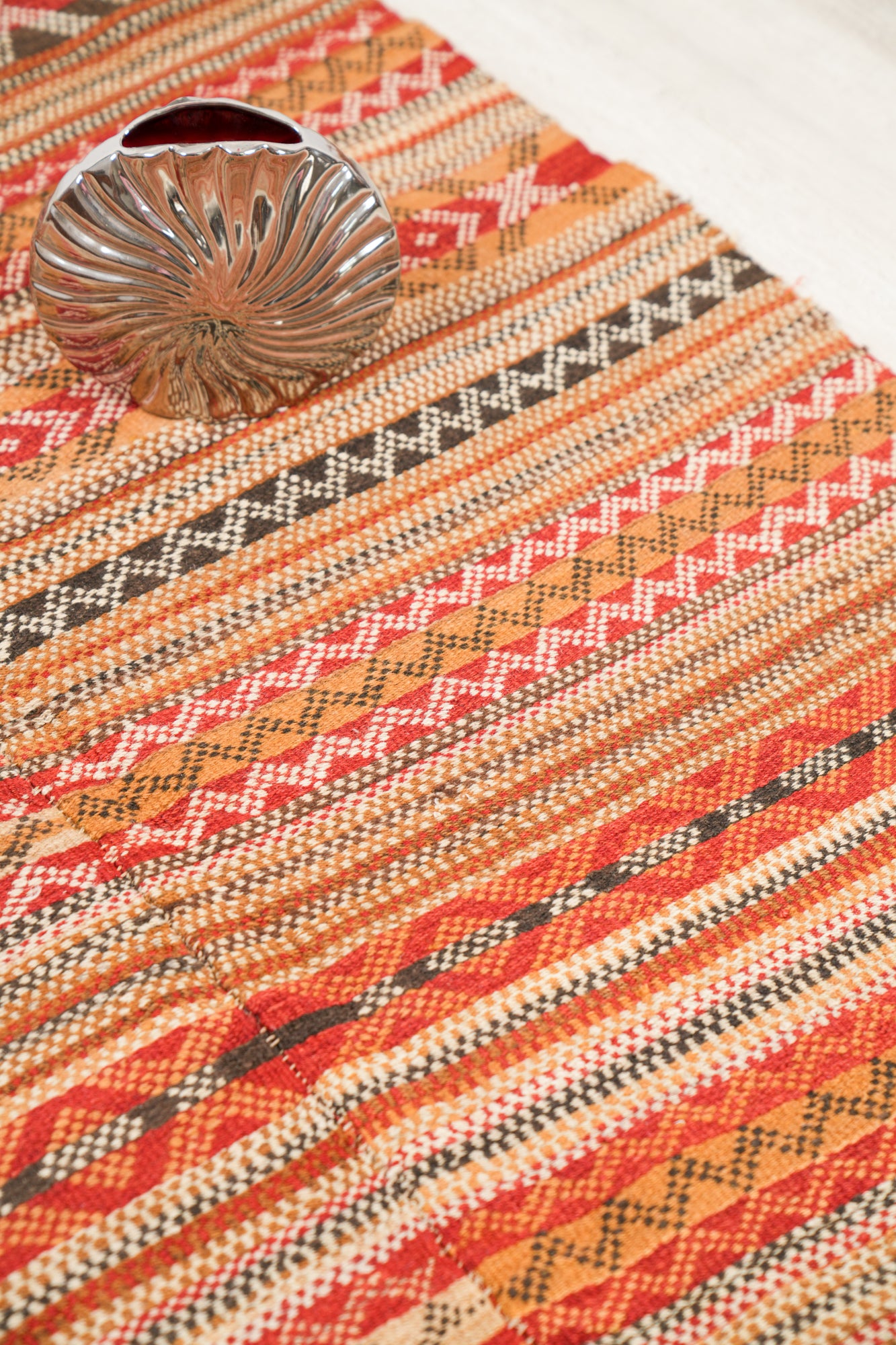 Antique Danish Dansk Brogd Coverlet textile 4'10" x 4'2"