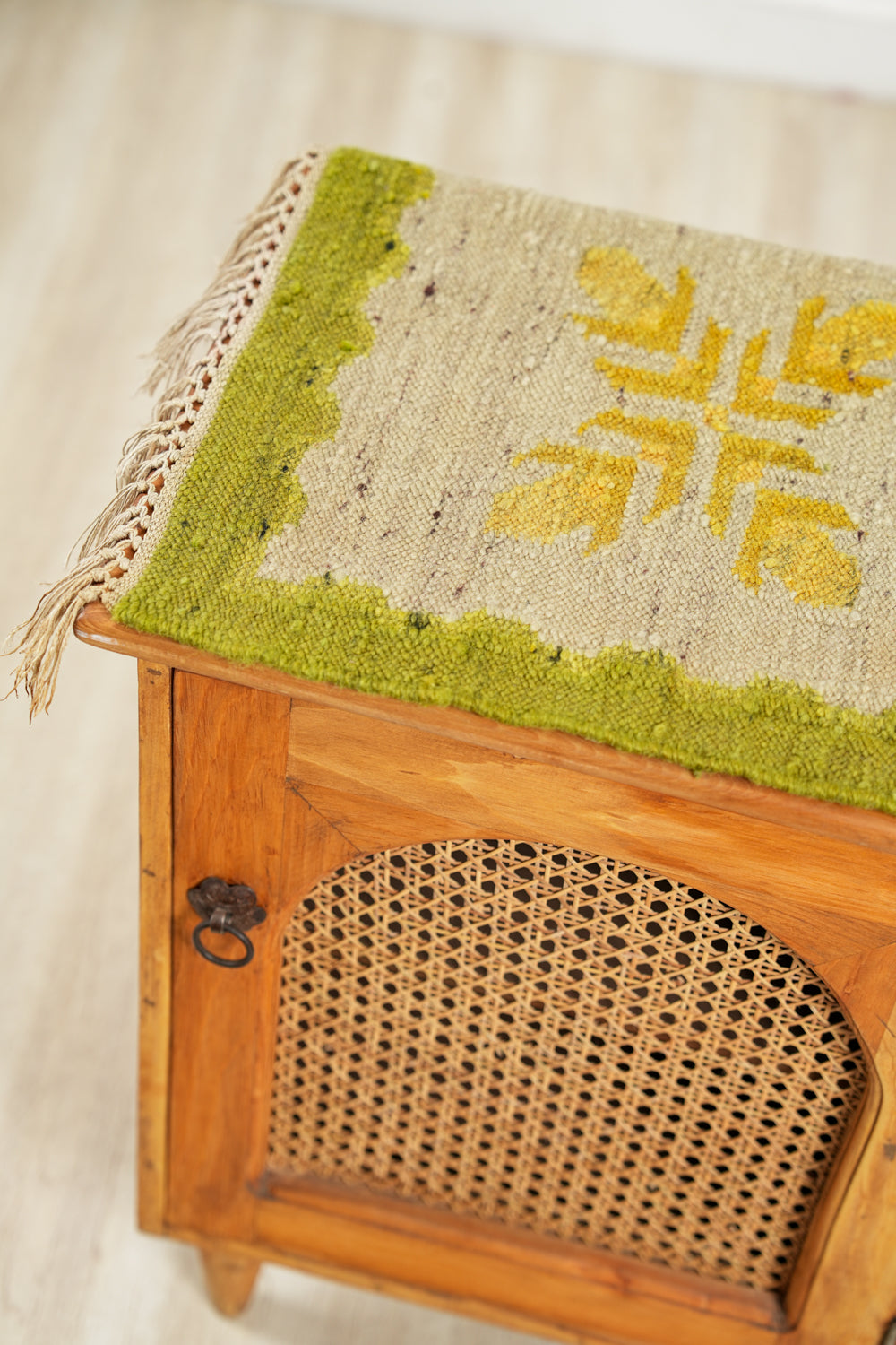 Vintage Polish Table Kilim 1'3" x 1'4"