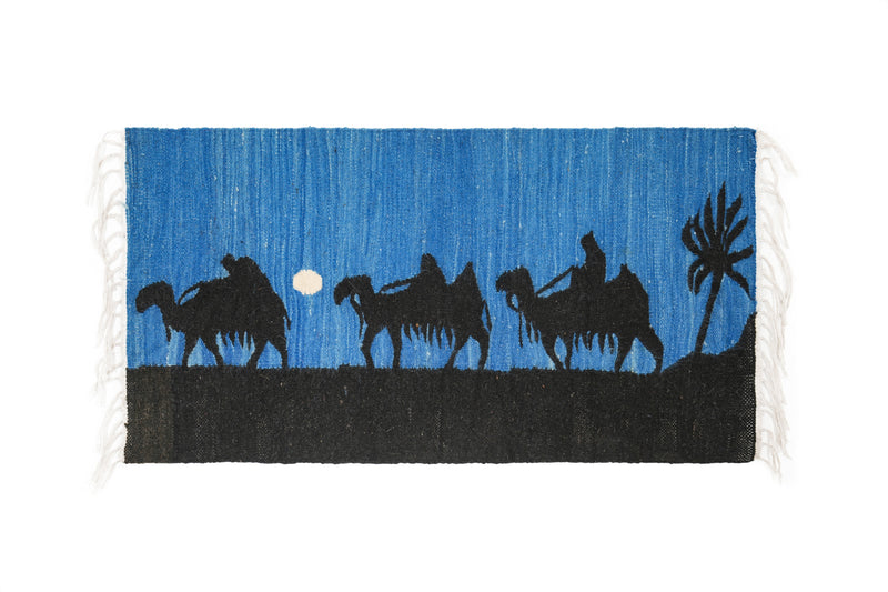 Vintage Egyptian Tapestry 2'6" x 1'3"