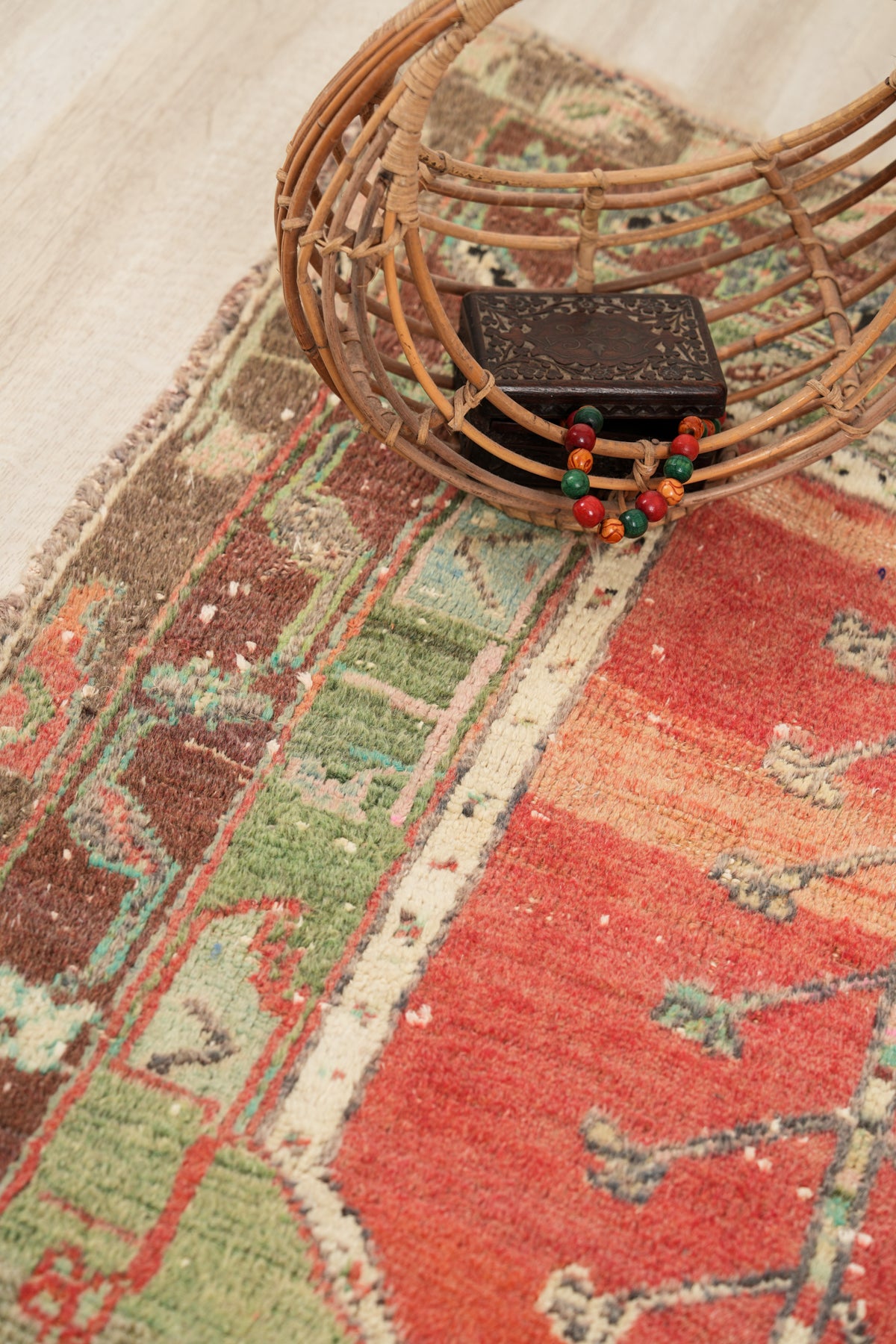 Antique Anatolian Konya Rug 3'9" X 3'