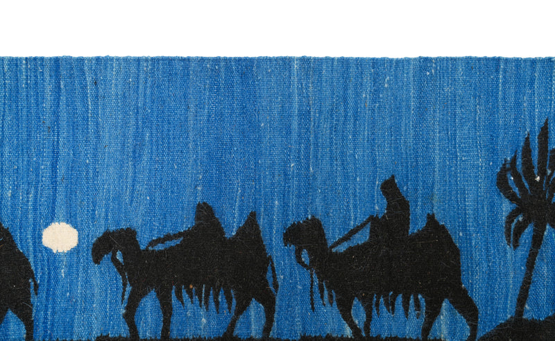 Vintage Egyptian Tapestry 2'6" x 1'3"