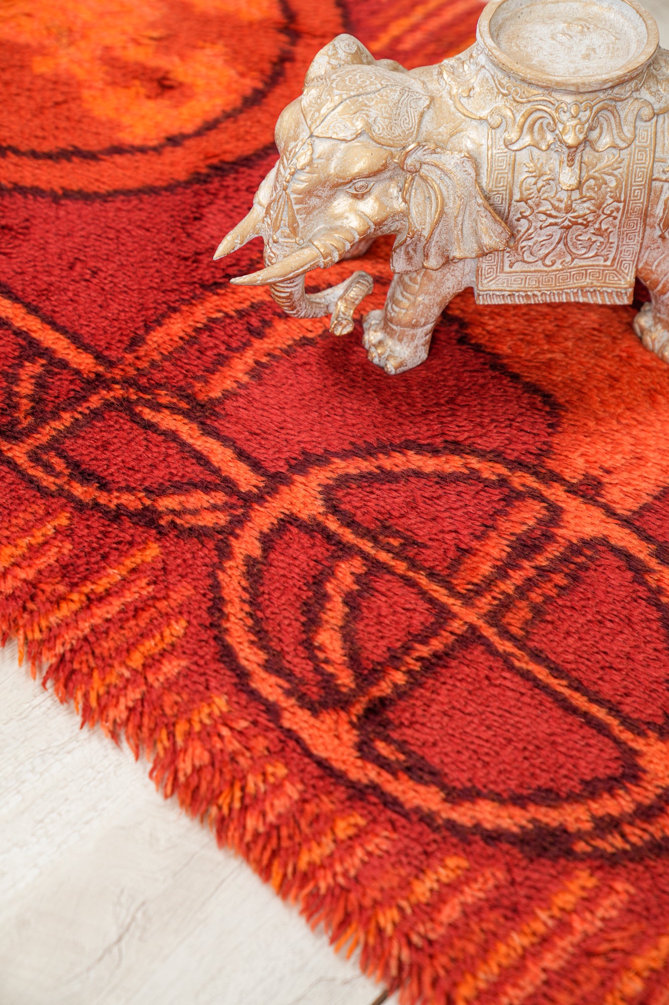 Vintage Danish Ege Rya Rug 4' x 2'3"