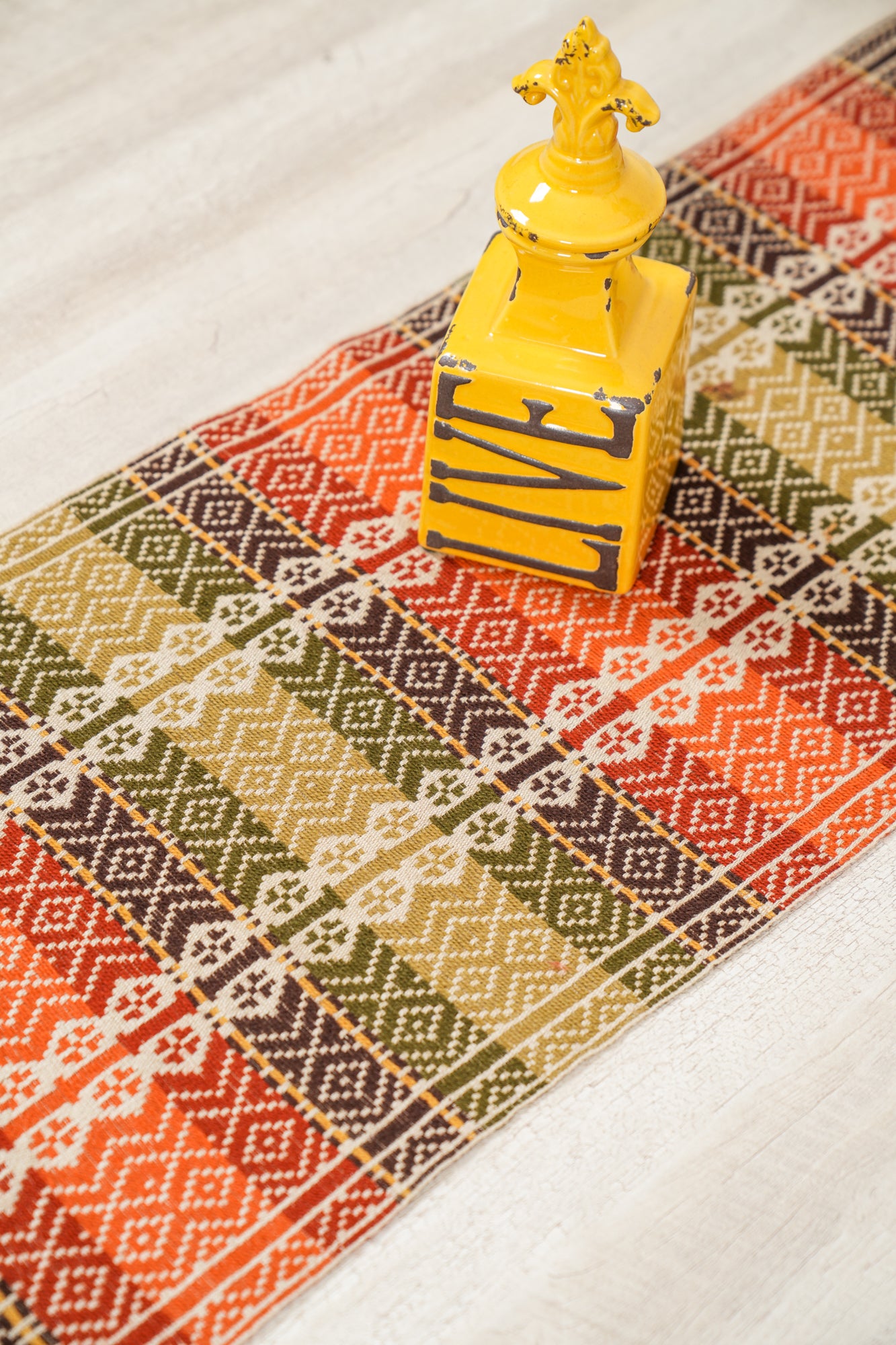 Vintage Scandinavian Skillbragd Textile 3'2" x 1'3"