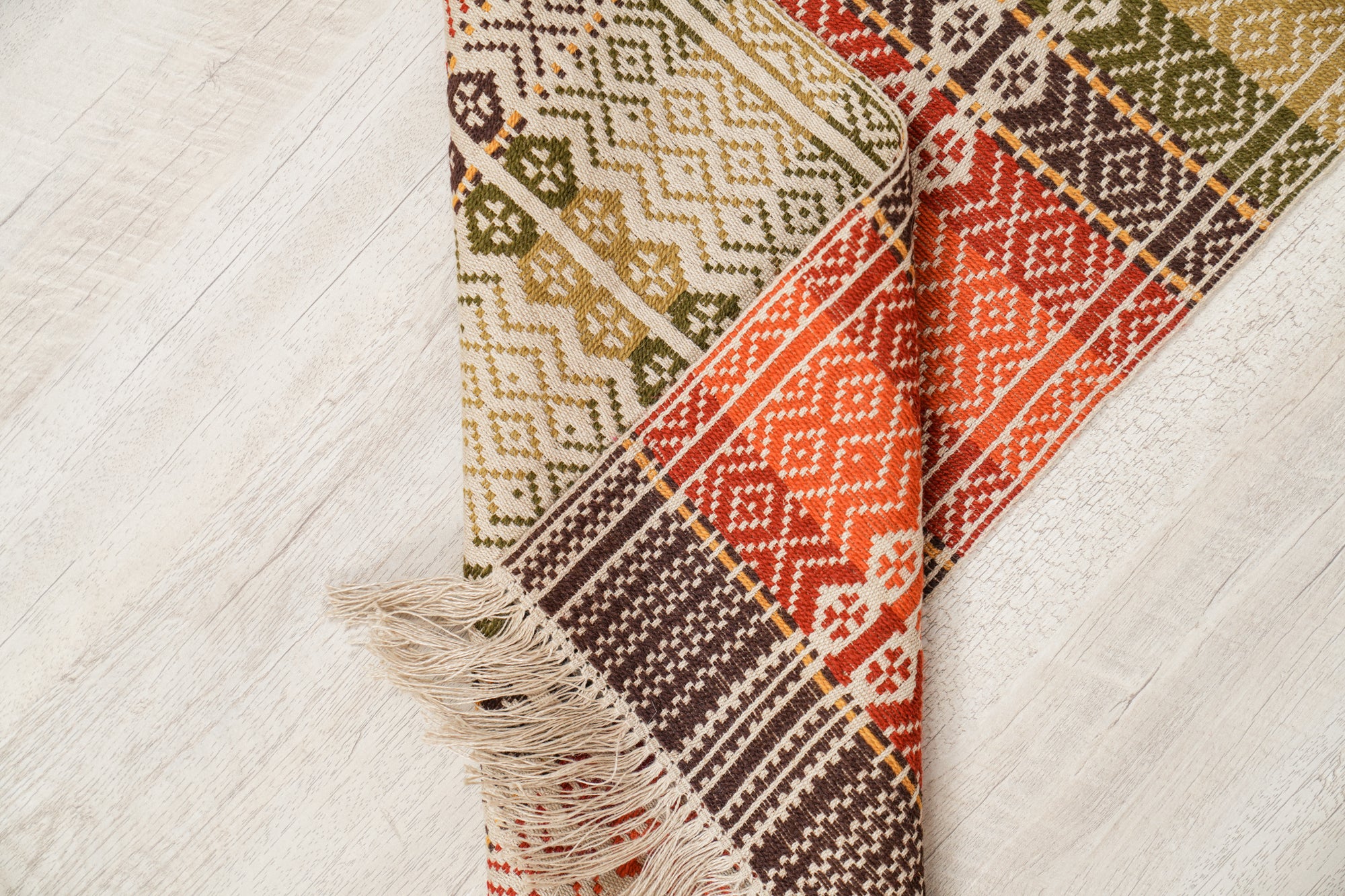 Vintage Scandinavian Skillbragd Textile 3'2" x 1'3"