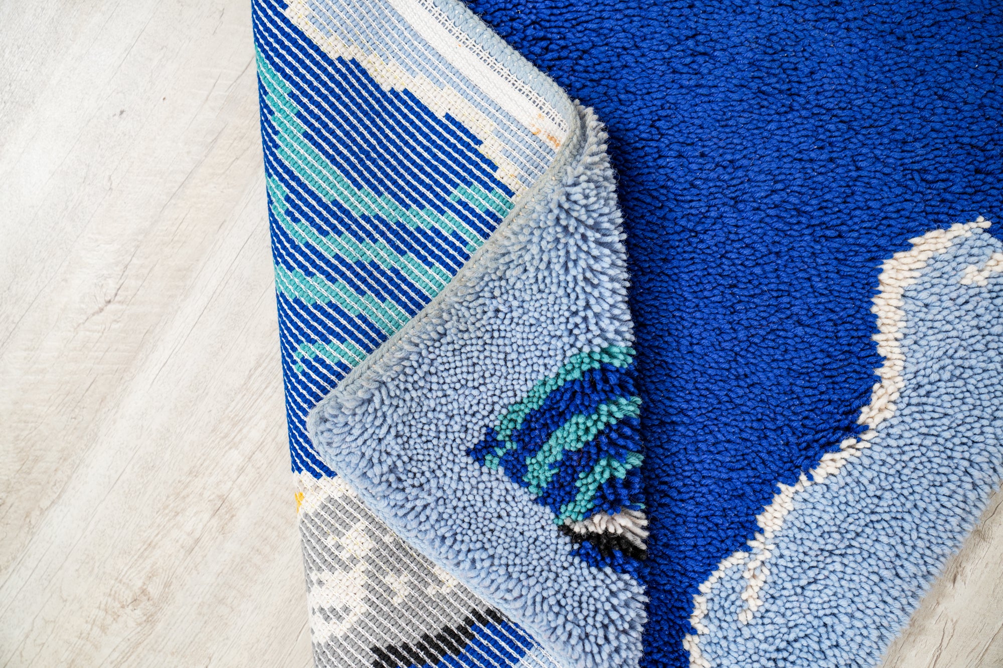 Vintage Scandinavian Rya Rug 4'10" x 2'8"