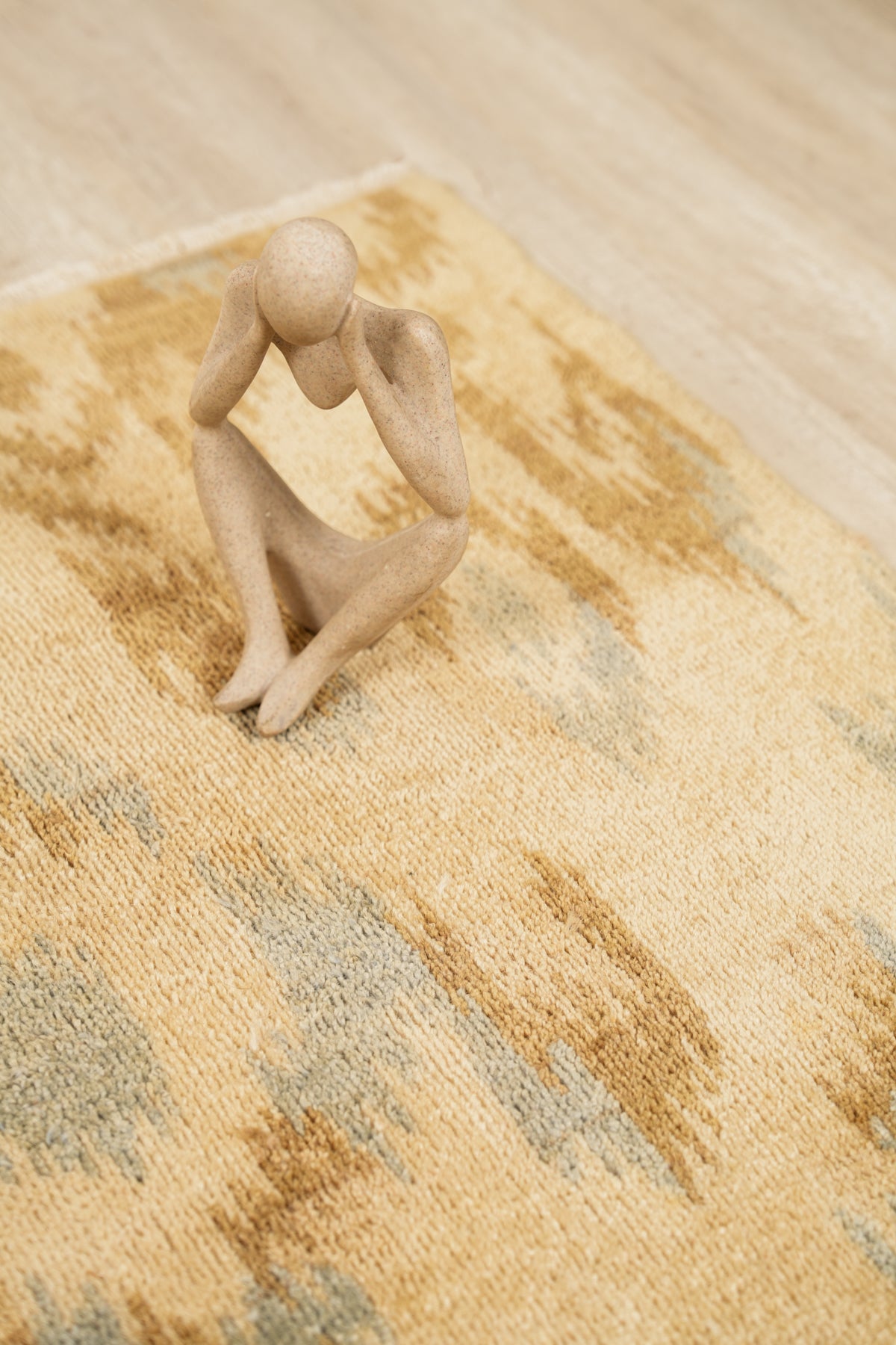 Vintage Afghan Modernist Rug 3'2" X 2'6"