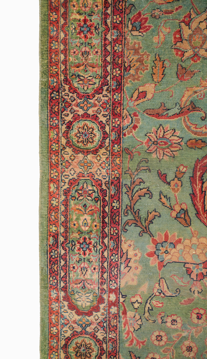 Antique Indian Agra Hallway Rug 20'9" x 3'6"
