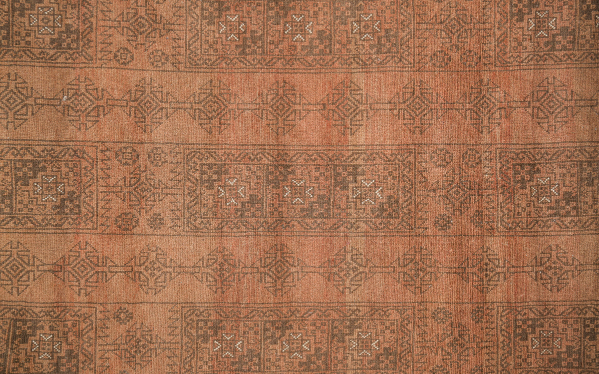 Vintage Turkmen Rug 10' x 7'