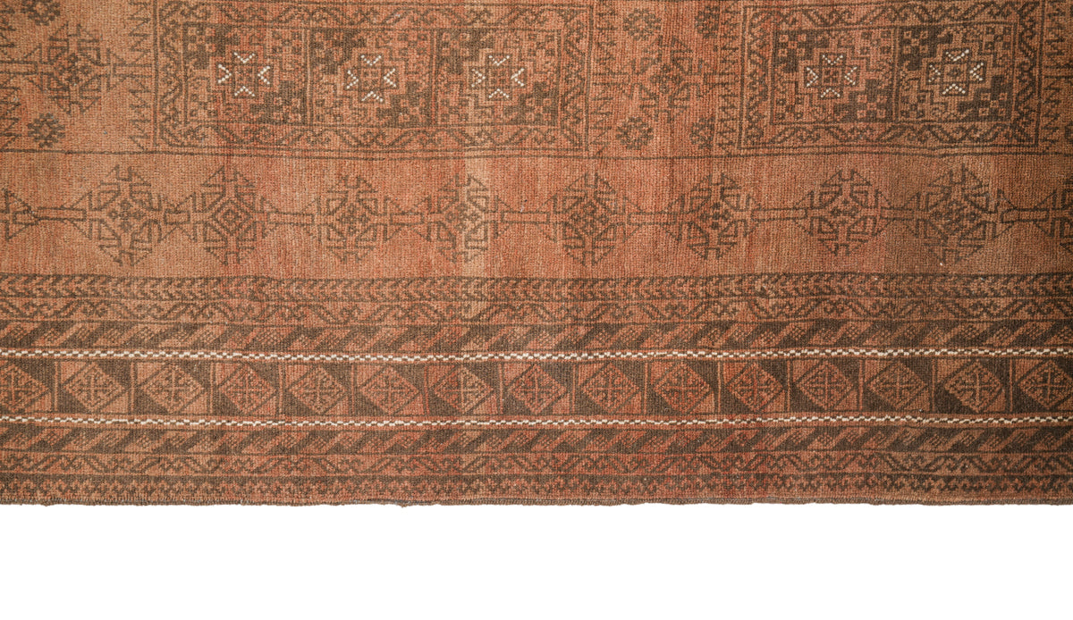 Vintage Turkmen Rug 10' x 7'