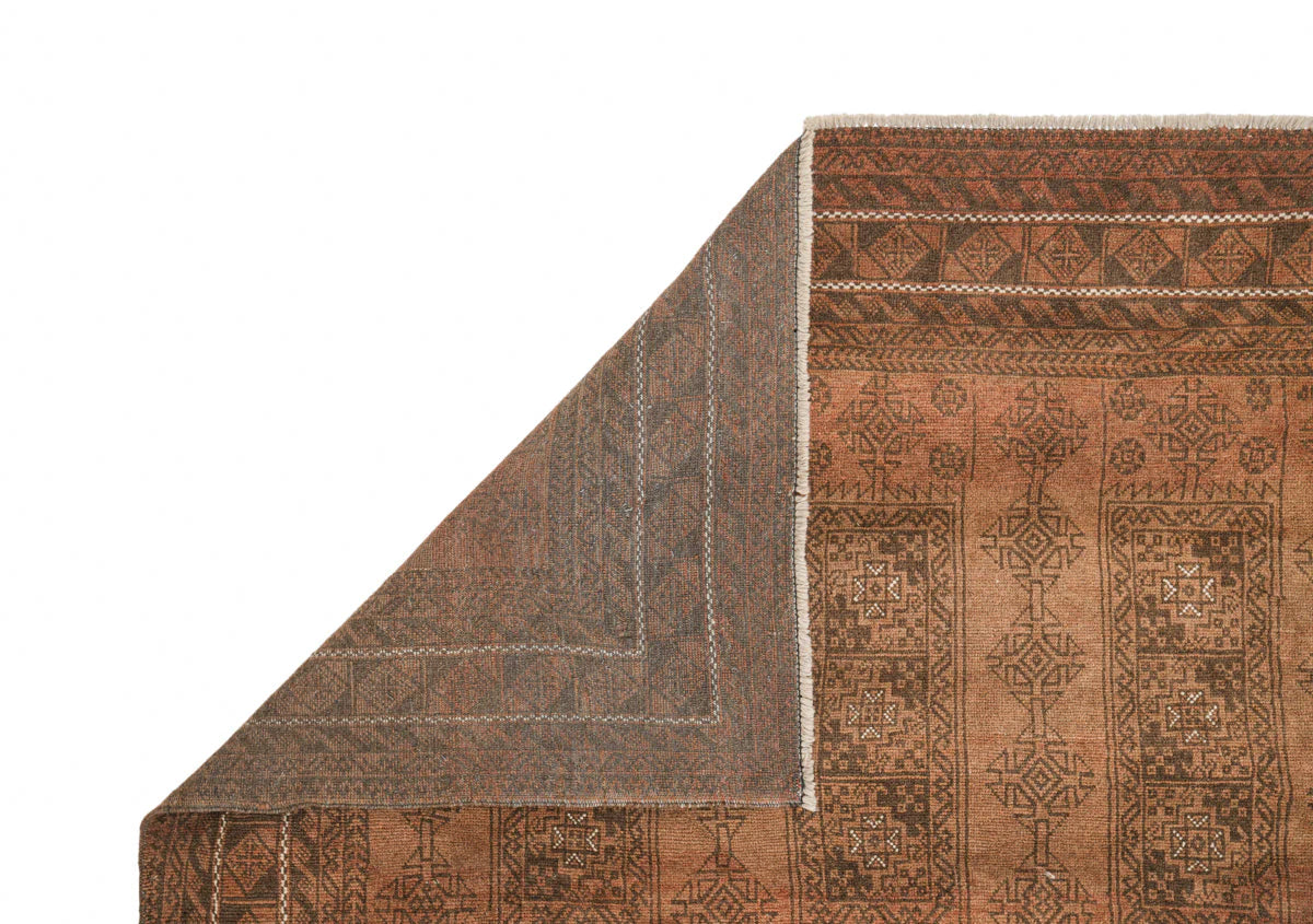 Vintage Turkmen Rug 10' x 7'