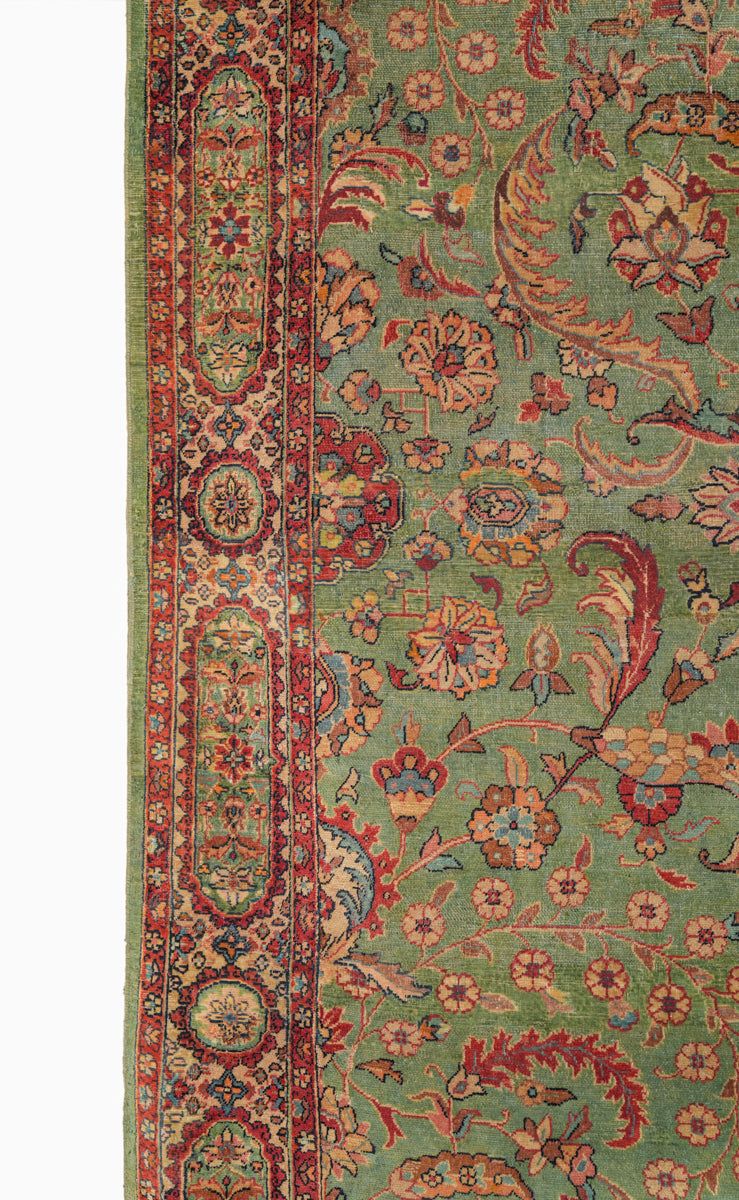 Antique Indian Agra Hallway Rug 20'9" x 3'6"
