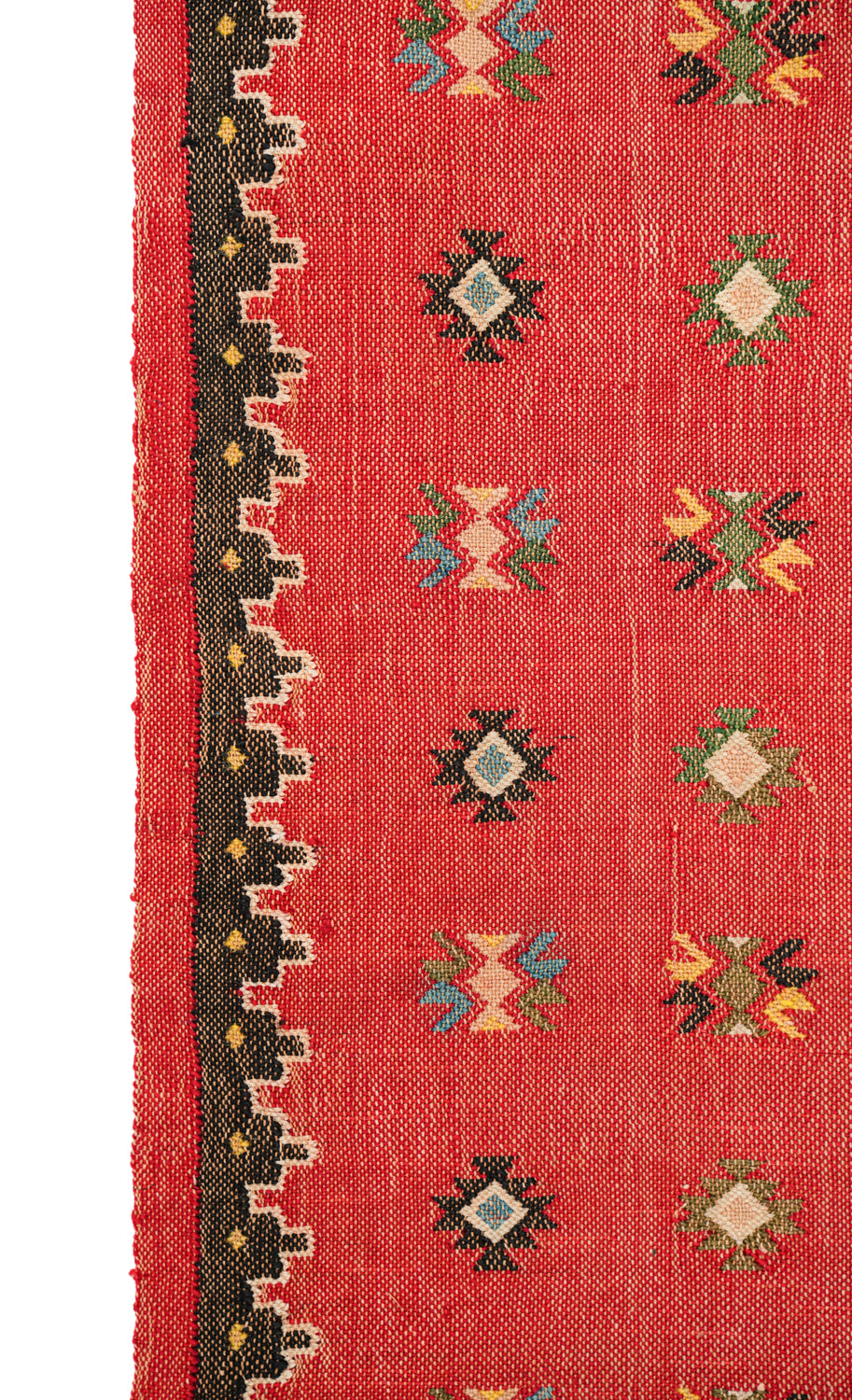 Vintage Moroccan Tribal Textile 4'6" x 1'10"