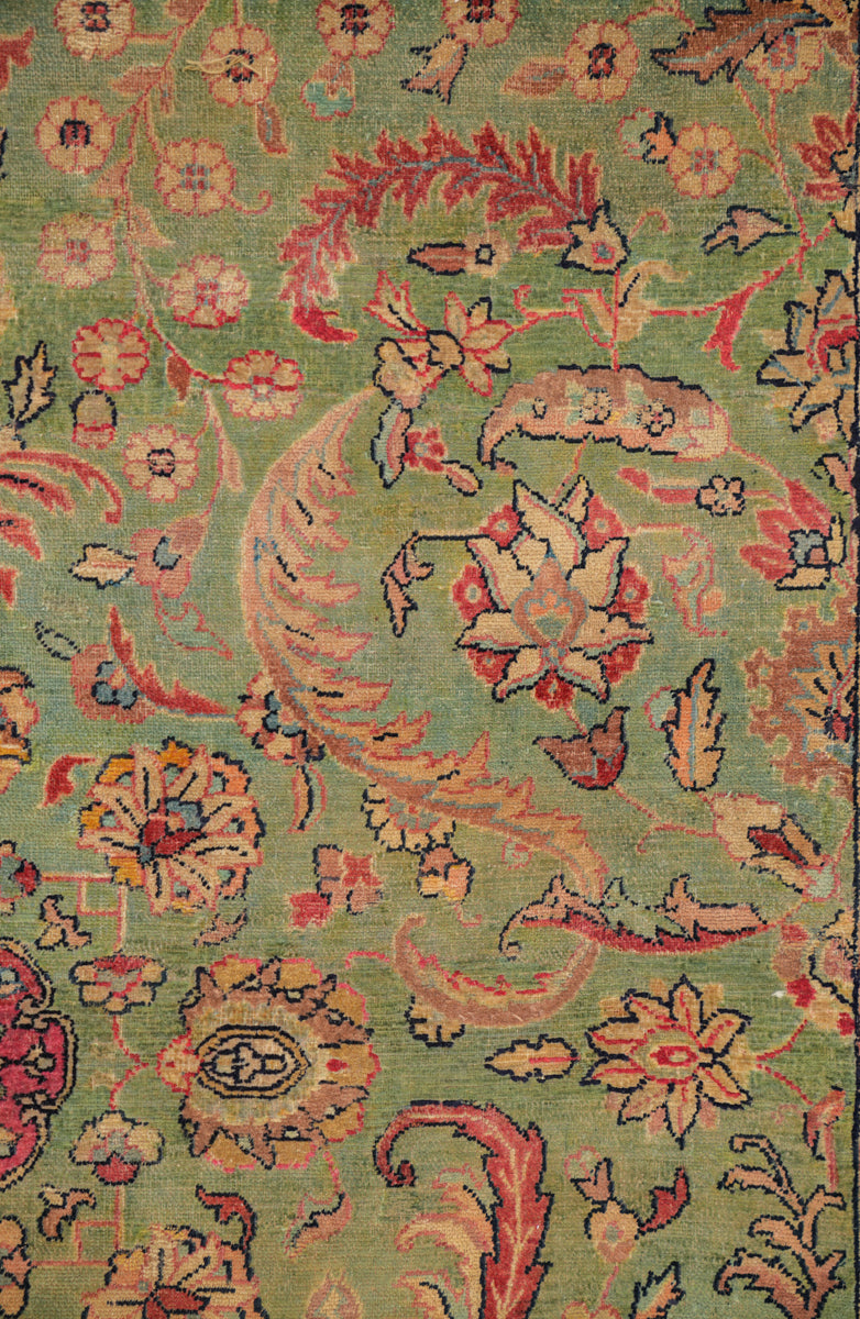 Antique Indian Agra Hallway Rug 20'9" x 3'6"